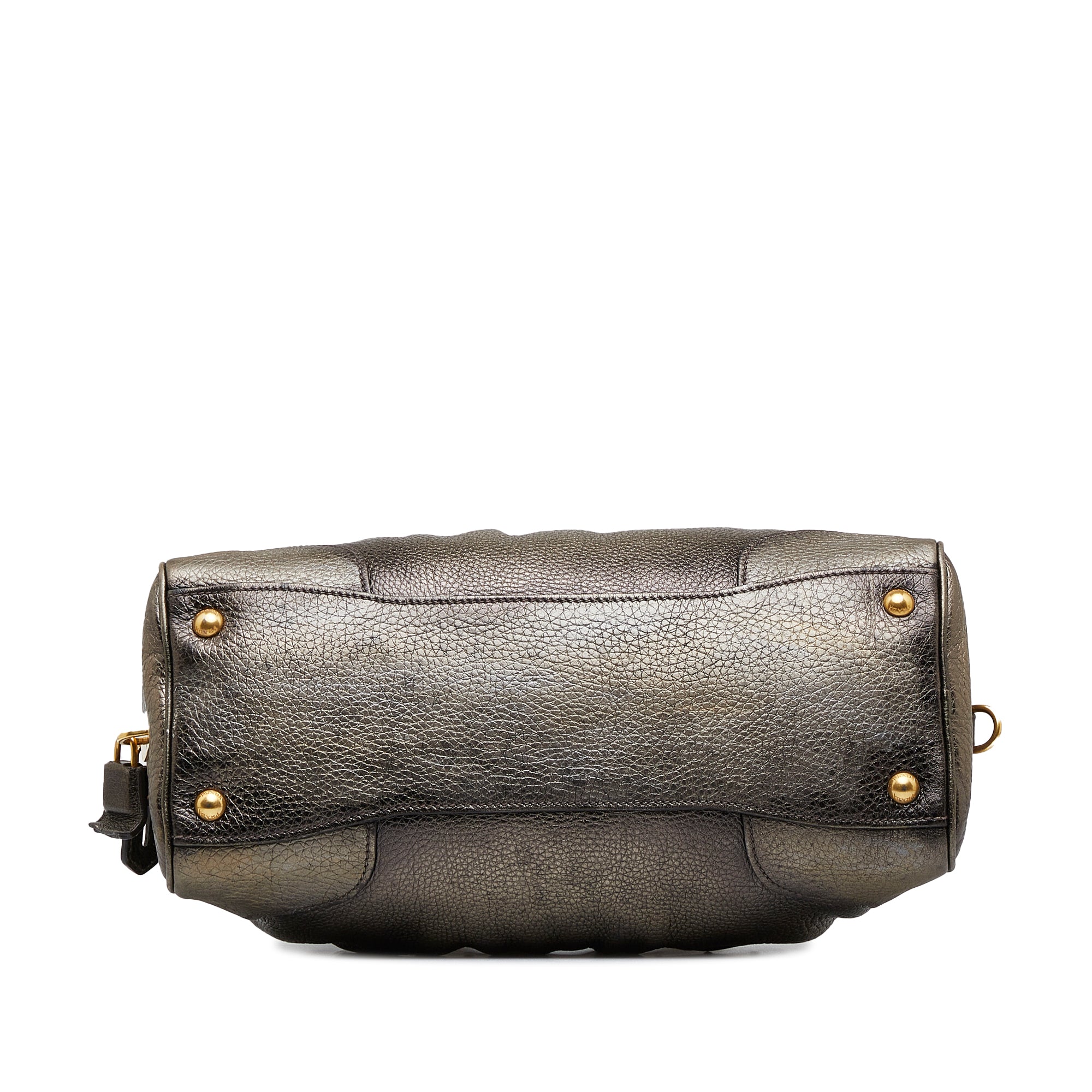 PRADA Cervo Antik Leather Tote Bag Brown