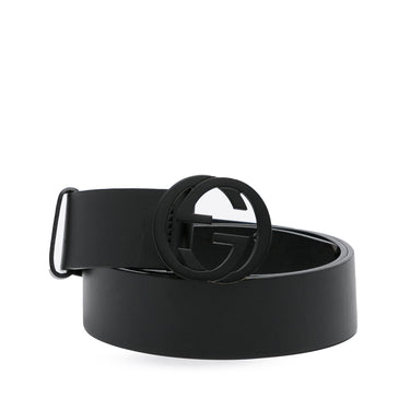 Blue Gucci Bamboo Accent Leather Belt – Designer Revival