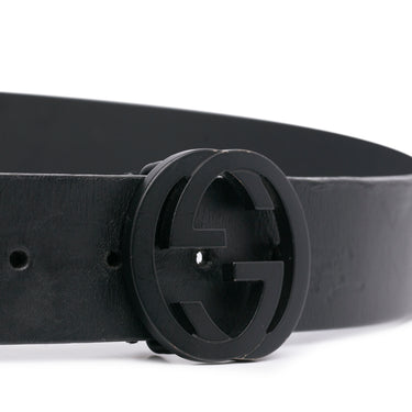 Blue Gucci Bamboo Accent Leather Belt – Designer Revival