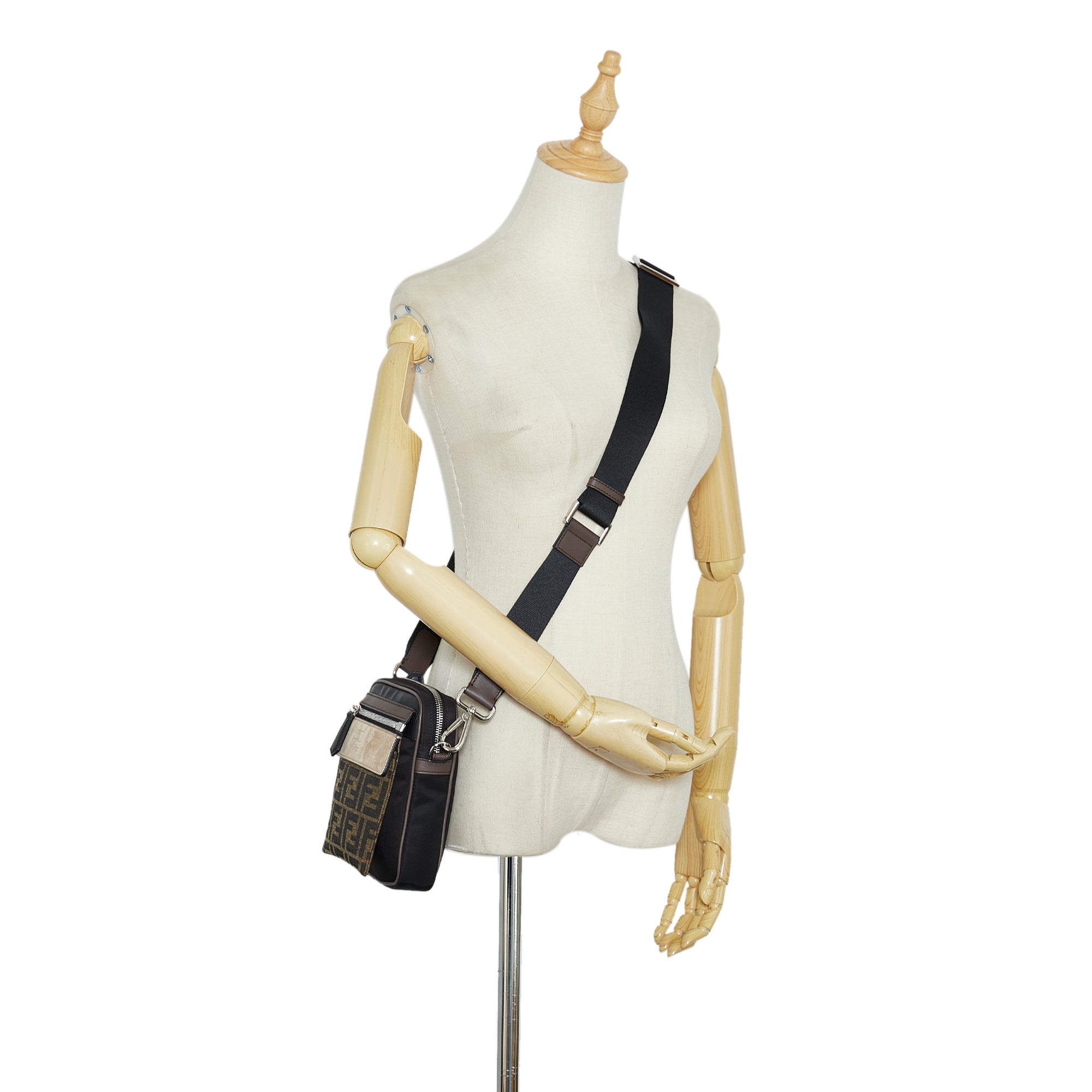 Fendi Vintage Zucca Round Crossbody Bag - Brown Crossbody Bags, Handbags -  FEN77323