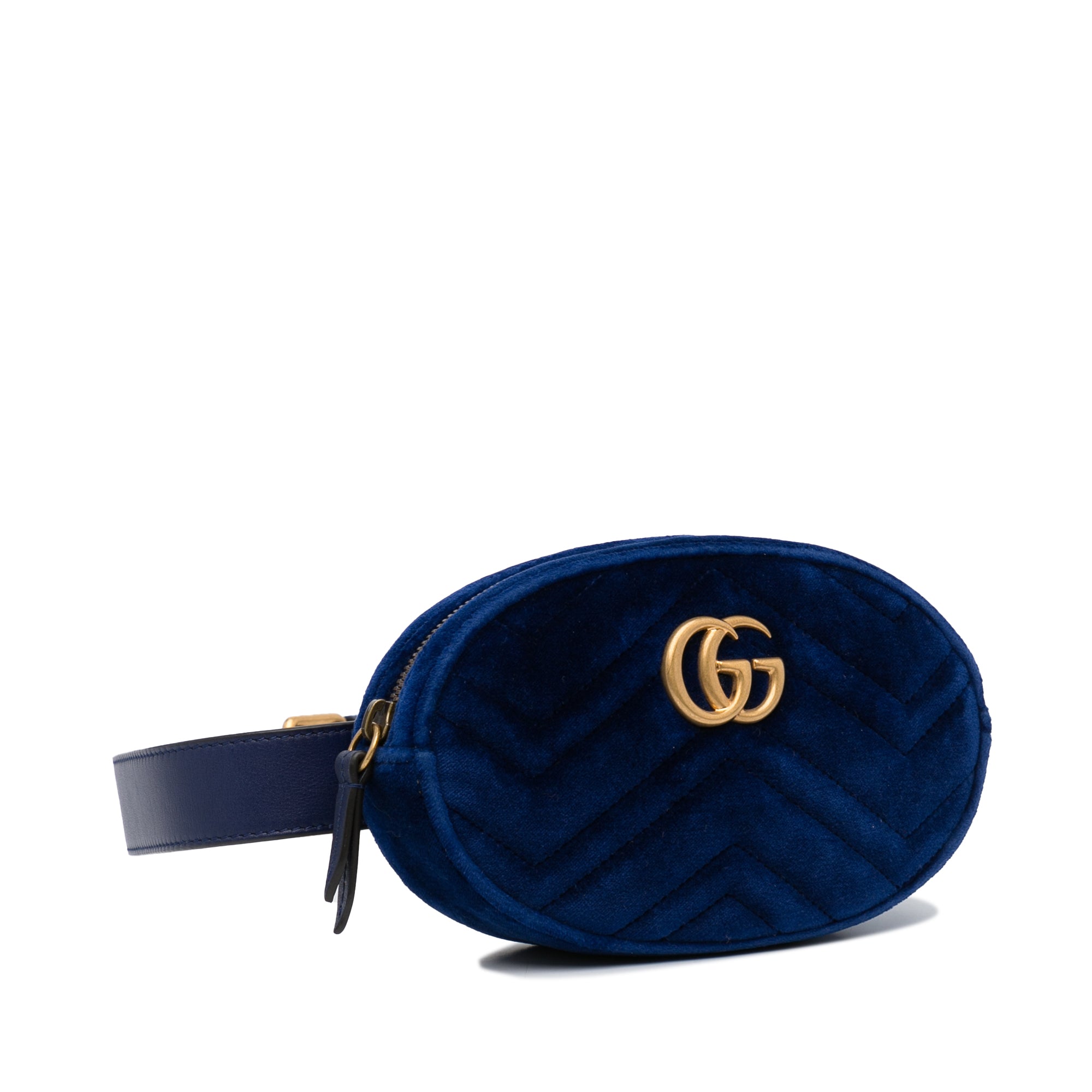Gucci - Authenticated GG Marmont Handbag - Velvet Black Plain for Women, Never Worn