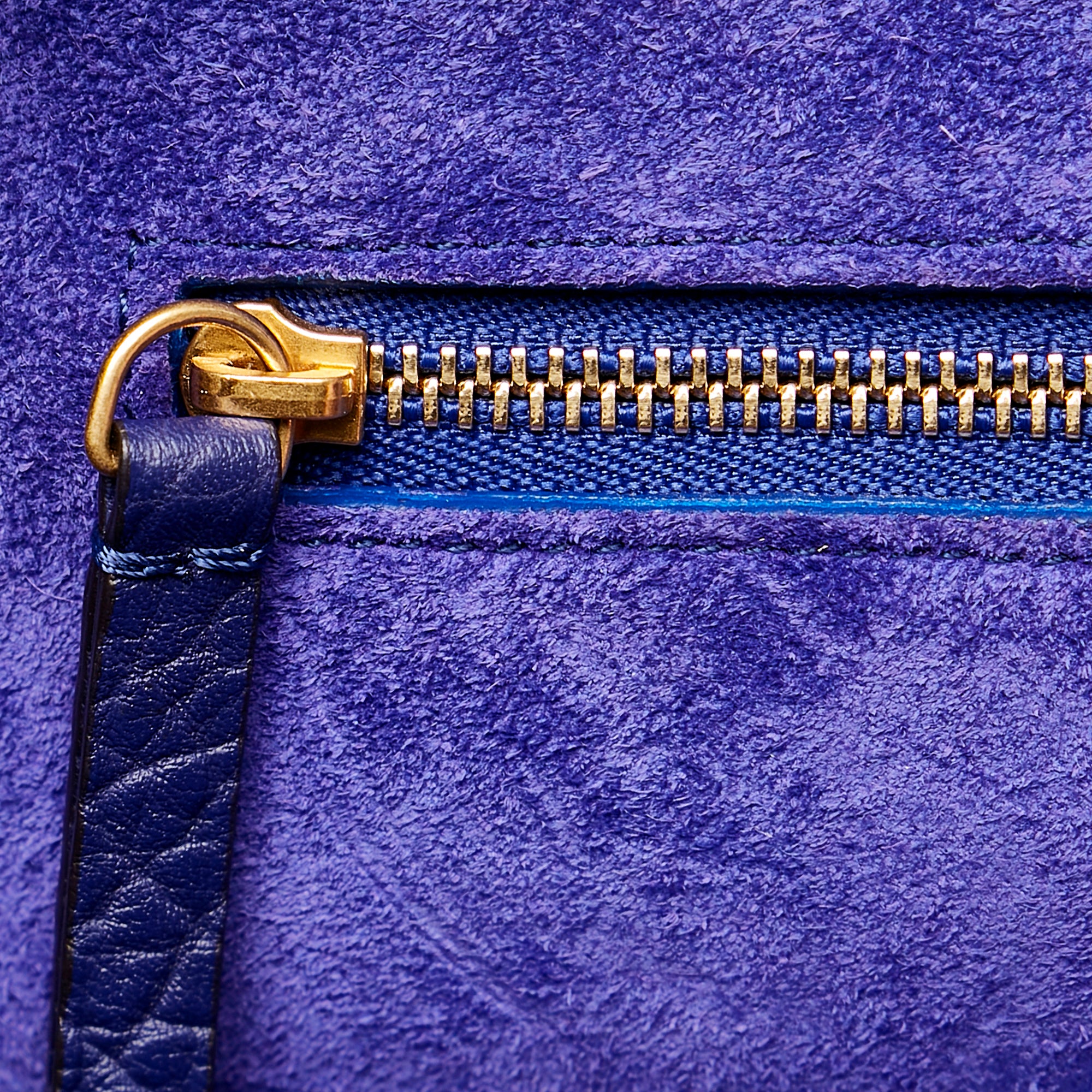 Blue Celine Small Ring Leather Handbag Bag – Designer Revival