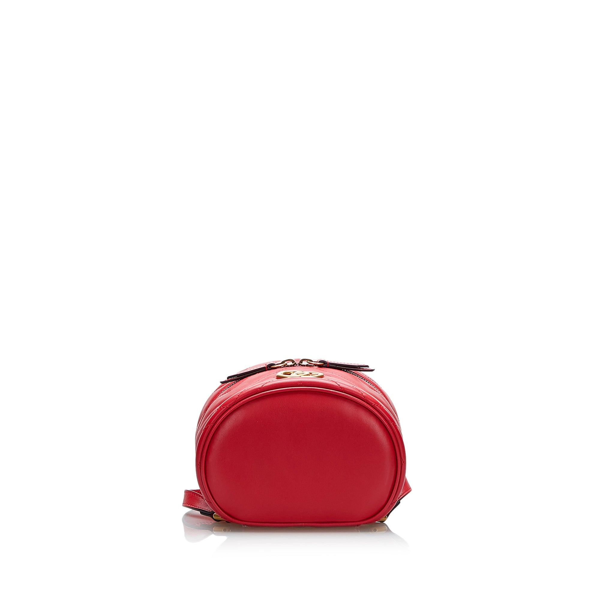 Red Gucci GG Marmont Round Backpack, RvceShops Revival