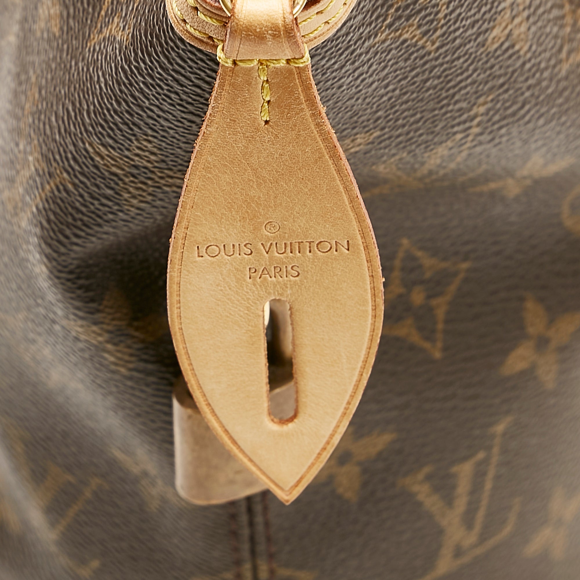 Louis Vuitton Brown Monogram Canvas Leather Lockit Vertical Satchel Bag