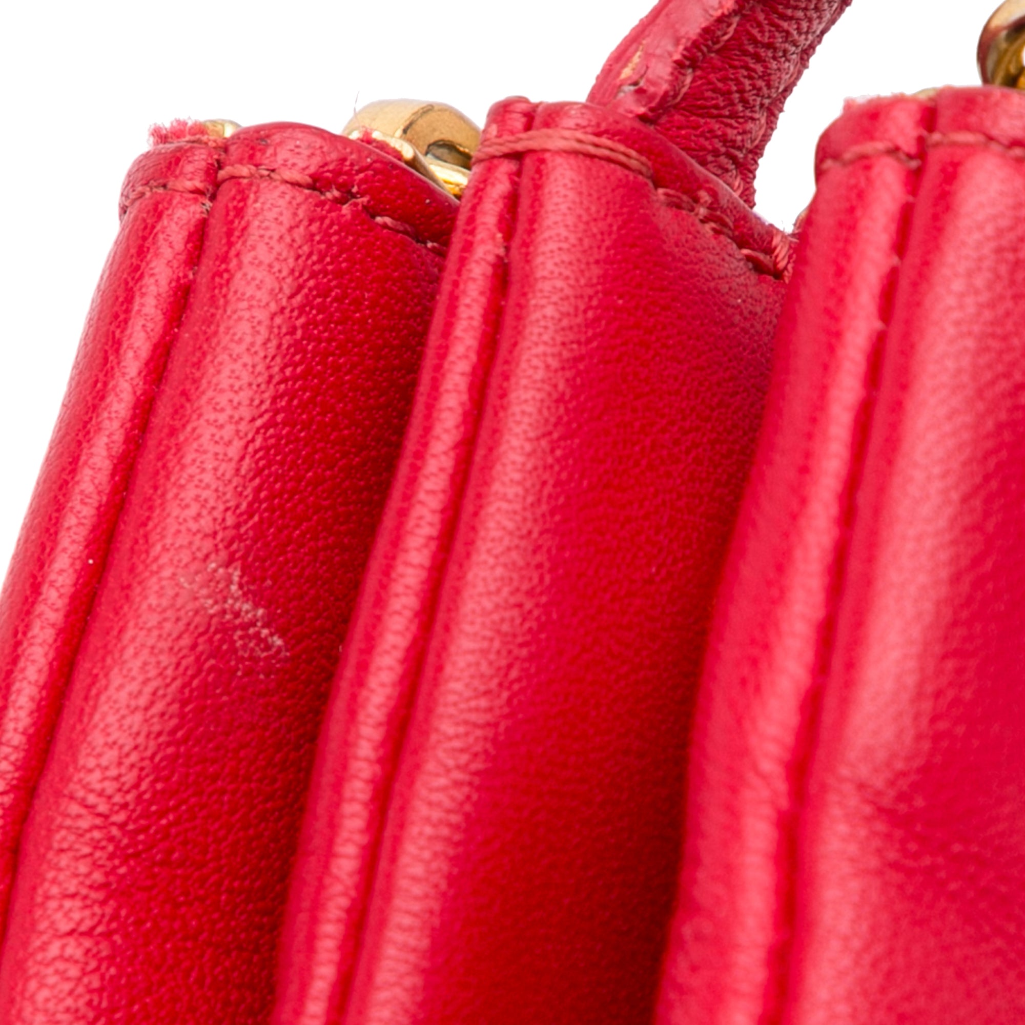Celine Trio Crossbody Bag Leather Small Red 21809039