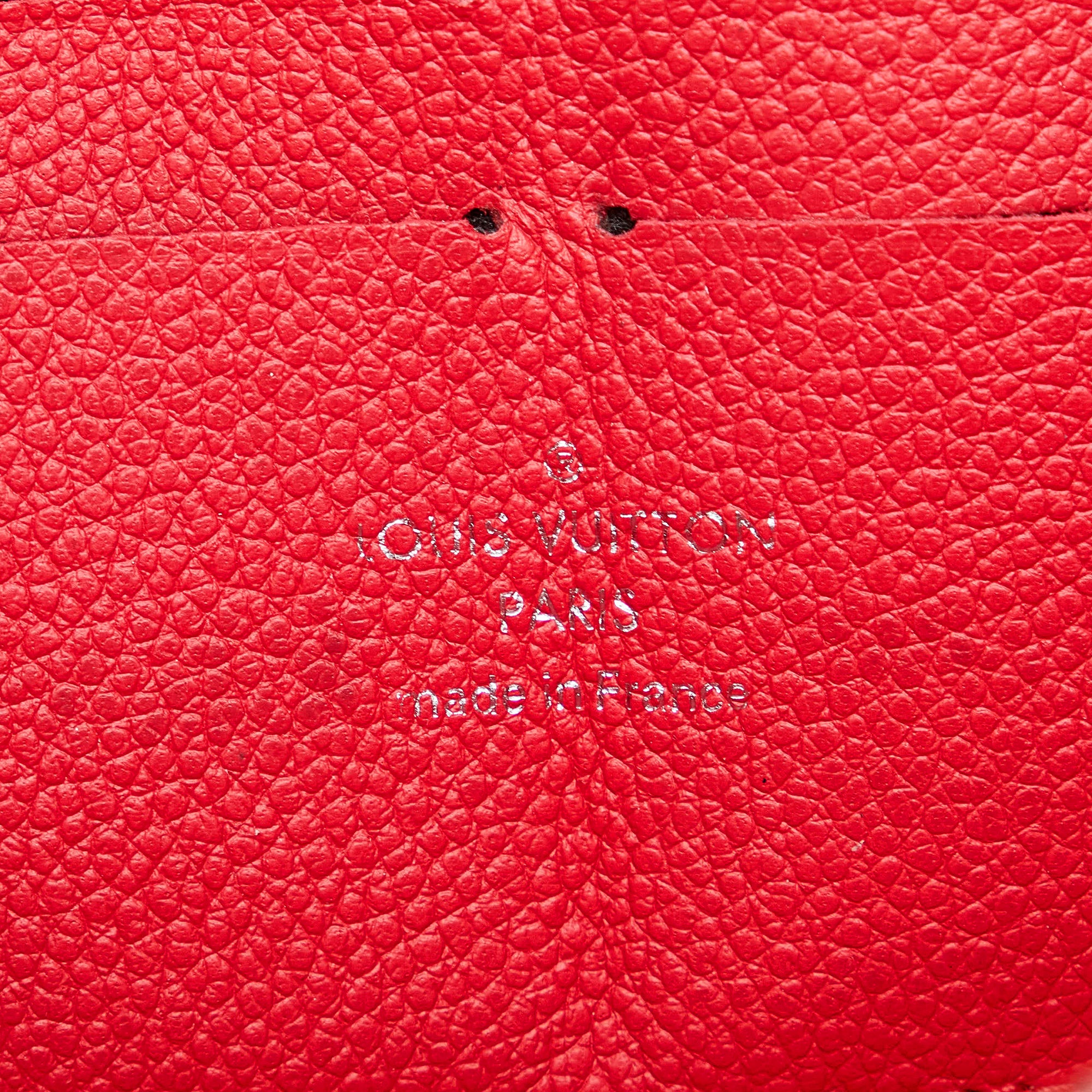 Louis Vuitton Red Monogram Empreinte Zippy Wallet Leather ref.985055 - Joli  Closet