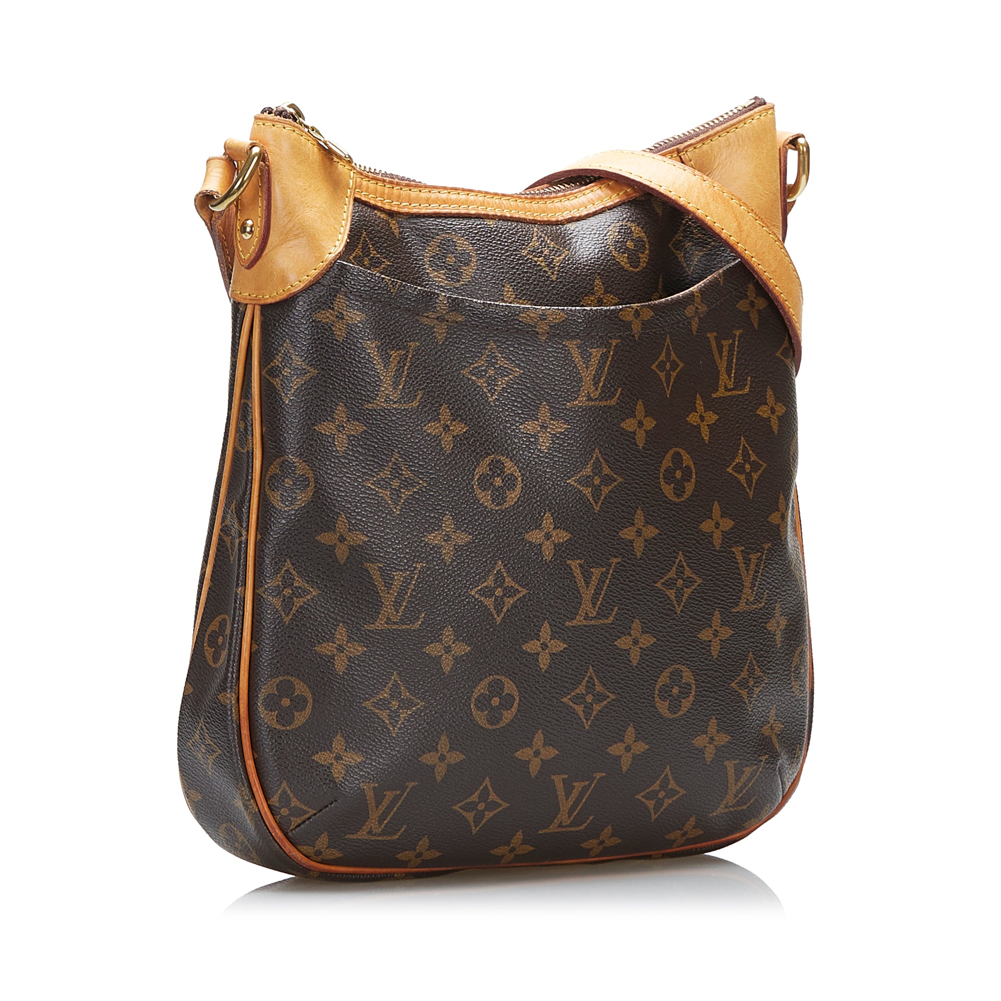 Louis Vuitton Odeon PM Monogram Canvas Shoulder Bag with Luggage