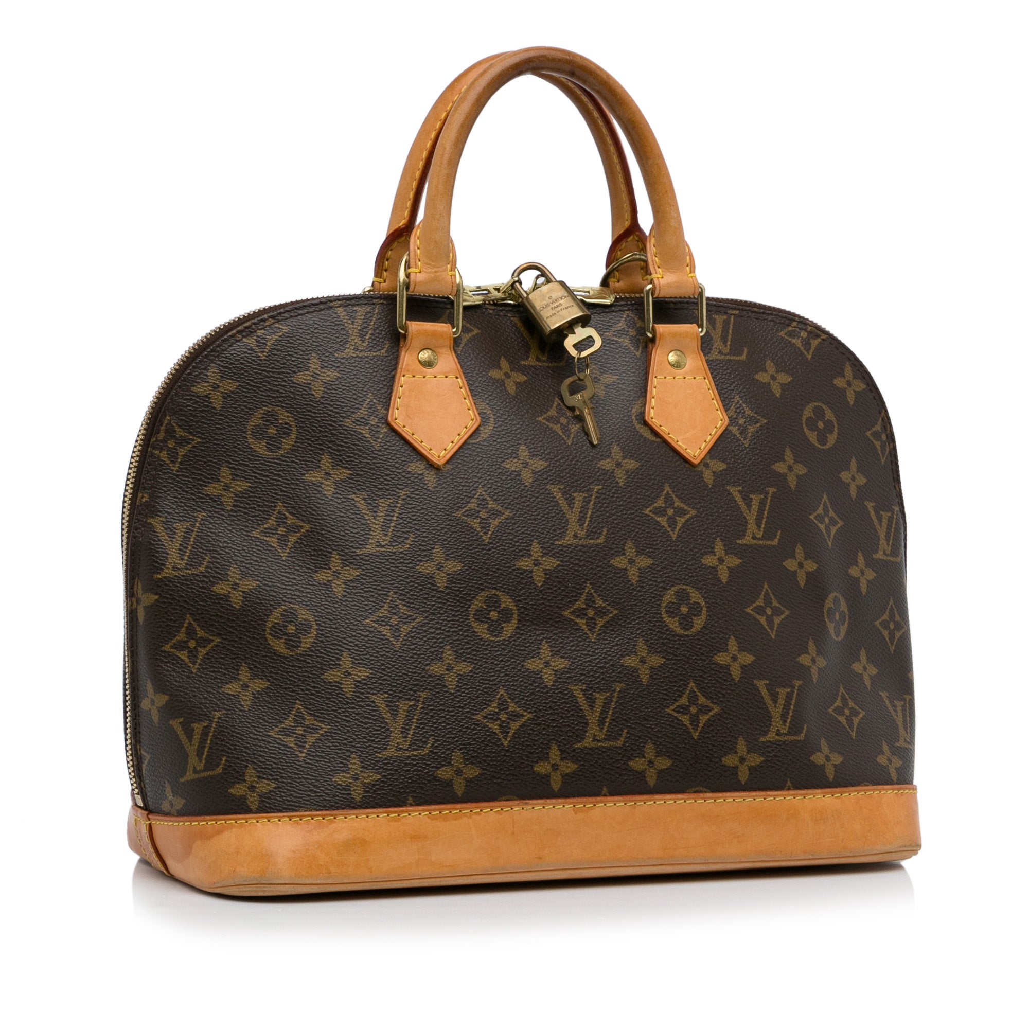 Louis Vuitton Alma PM Patches Monogram Canvas Satchel Bag