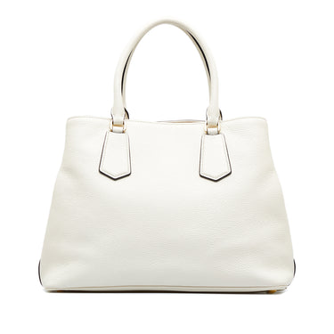 White Prada Canvas Handbag – Designer Revival