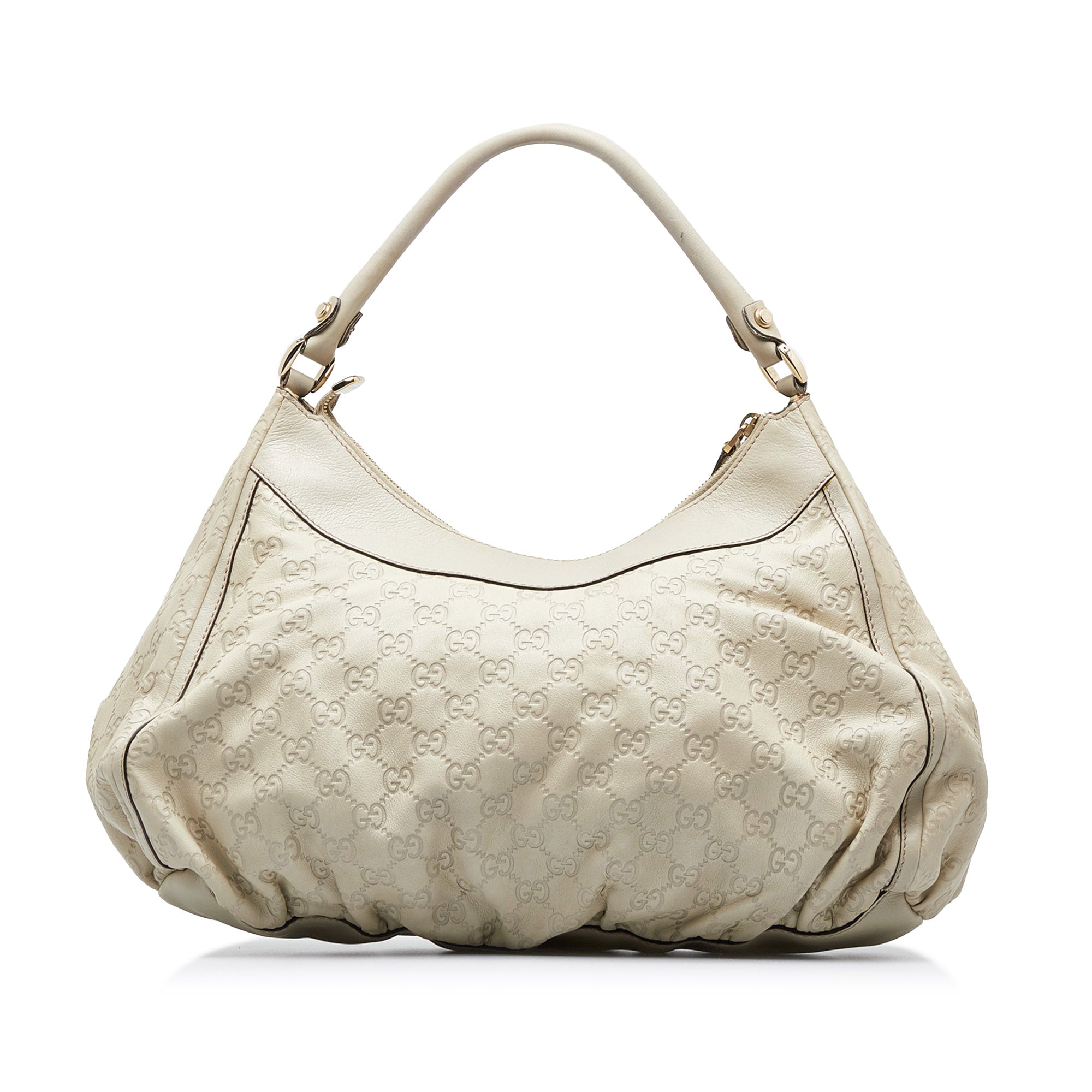 White Gucci Guccissima Abbey D-Ring Shoulder Bag – Designer Revival