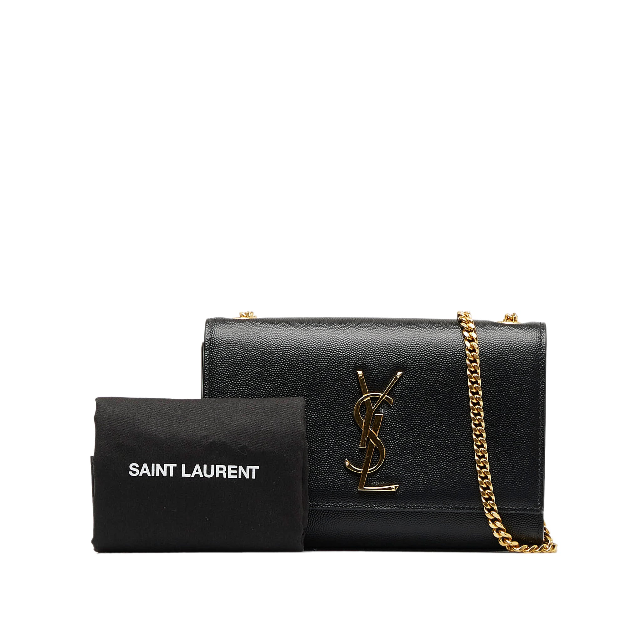 Saint Laurent Kate Monogramme Crossbody Bag Small Black, Crossbody Bag