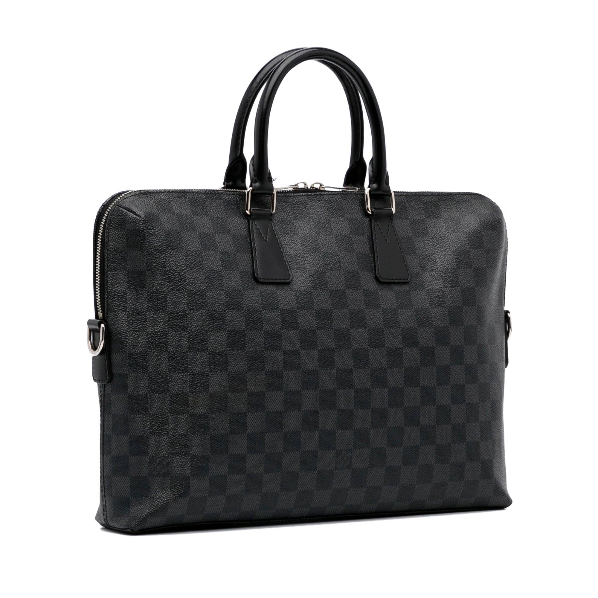 Porte documents voyage cloth bag Louis Vuitton Brown in Cloth
