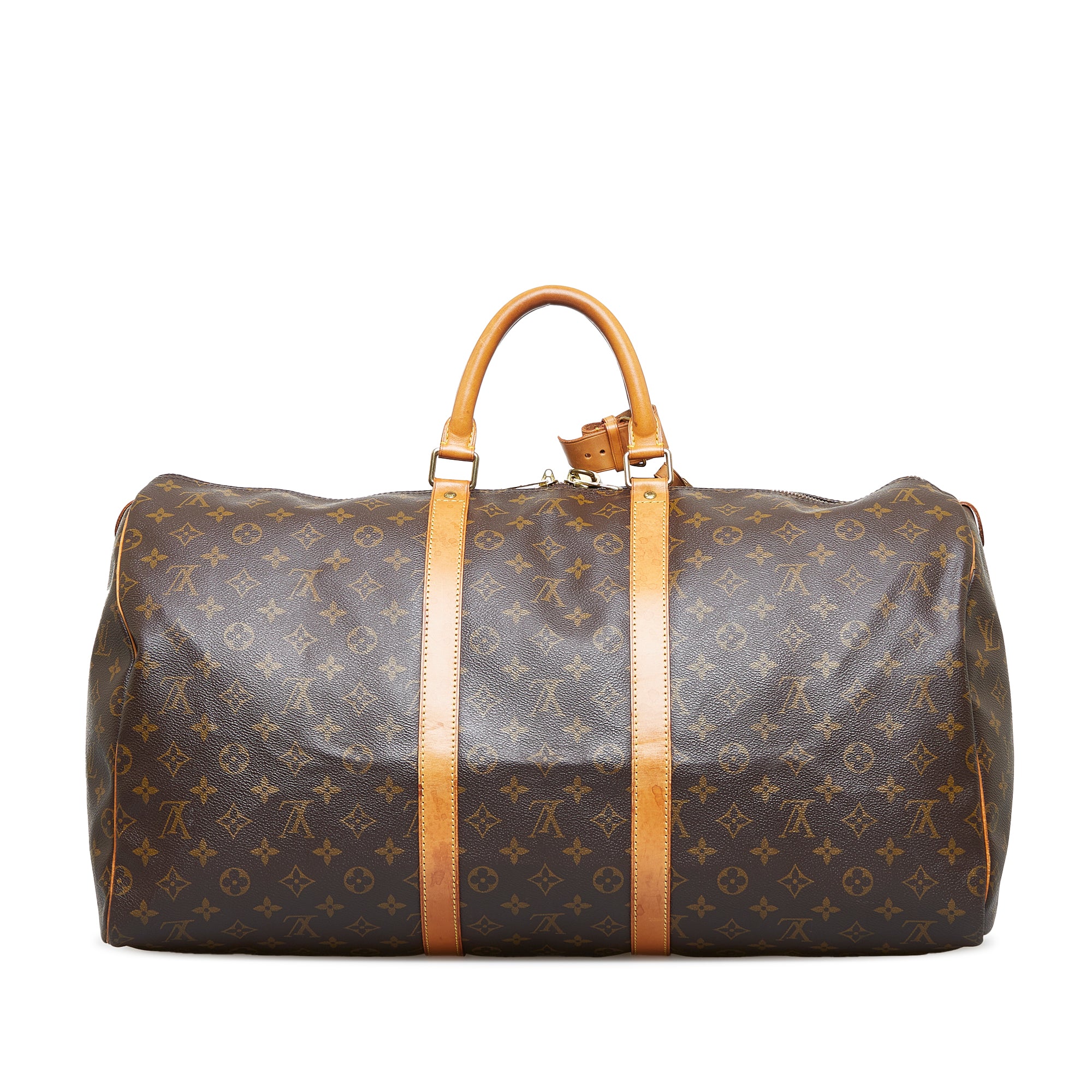 Louis Vuitton Keepall 45 Monogram Canvas Travel Bag Brown