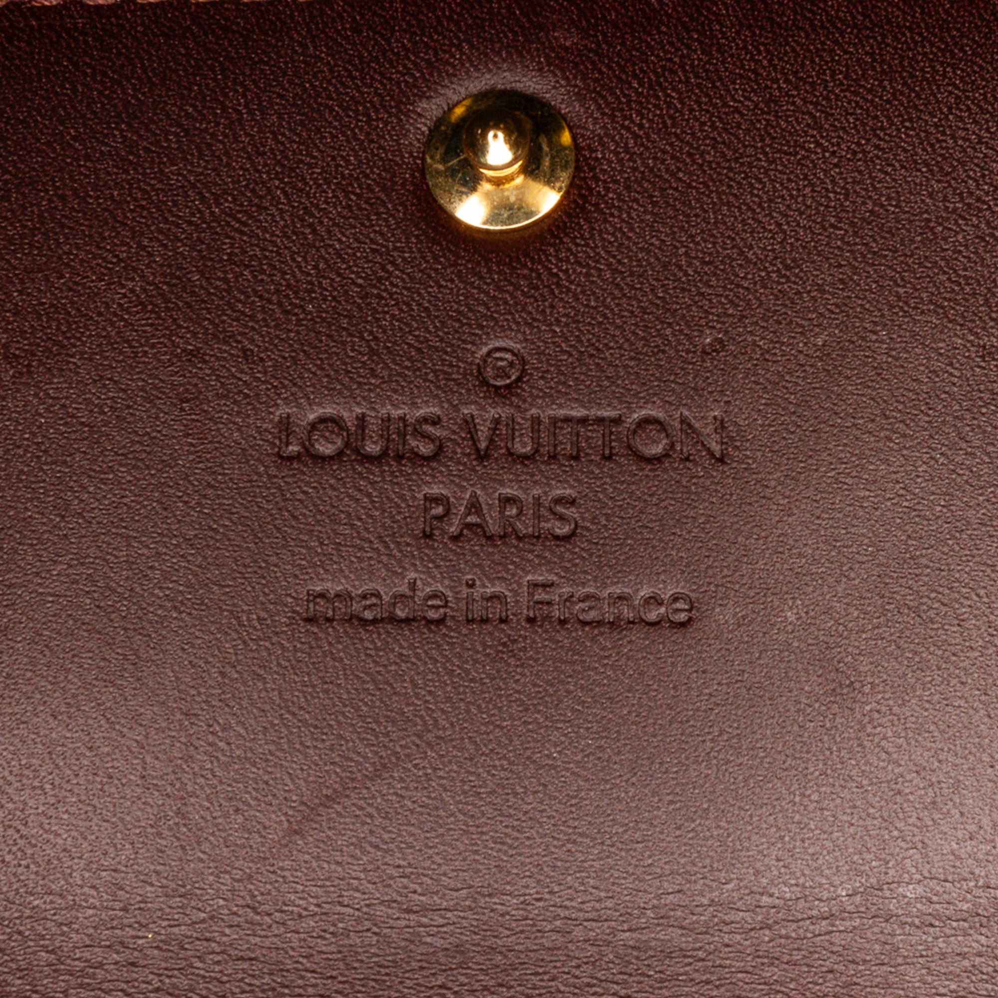 Louis Vuitton Monogram Vernis Sarah Wallet Purple