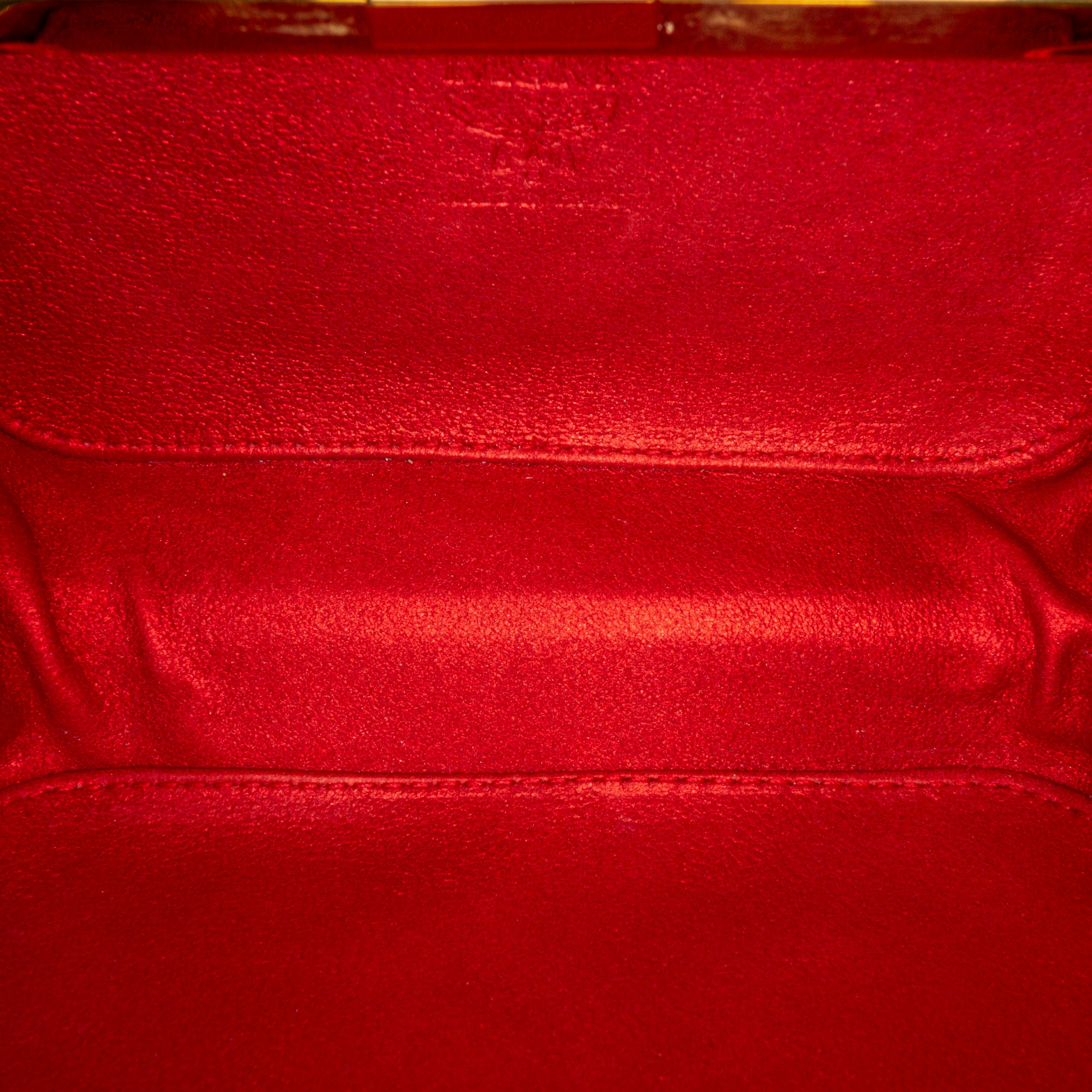 Red MCM Embellished Clutch – Designer Revival