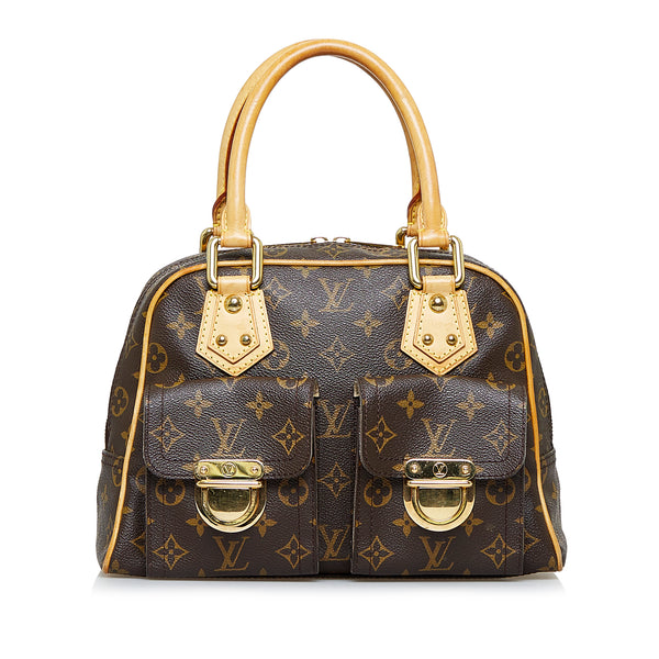 Louis Vuitton Monogram Manhattan PM - Brown Handle Bags, Handbags