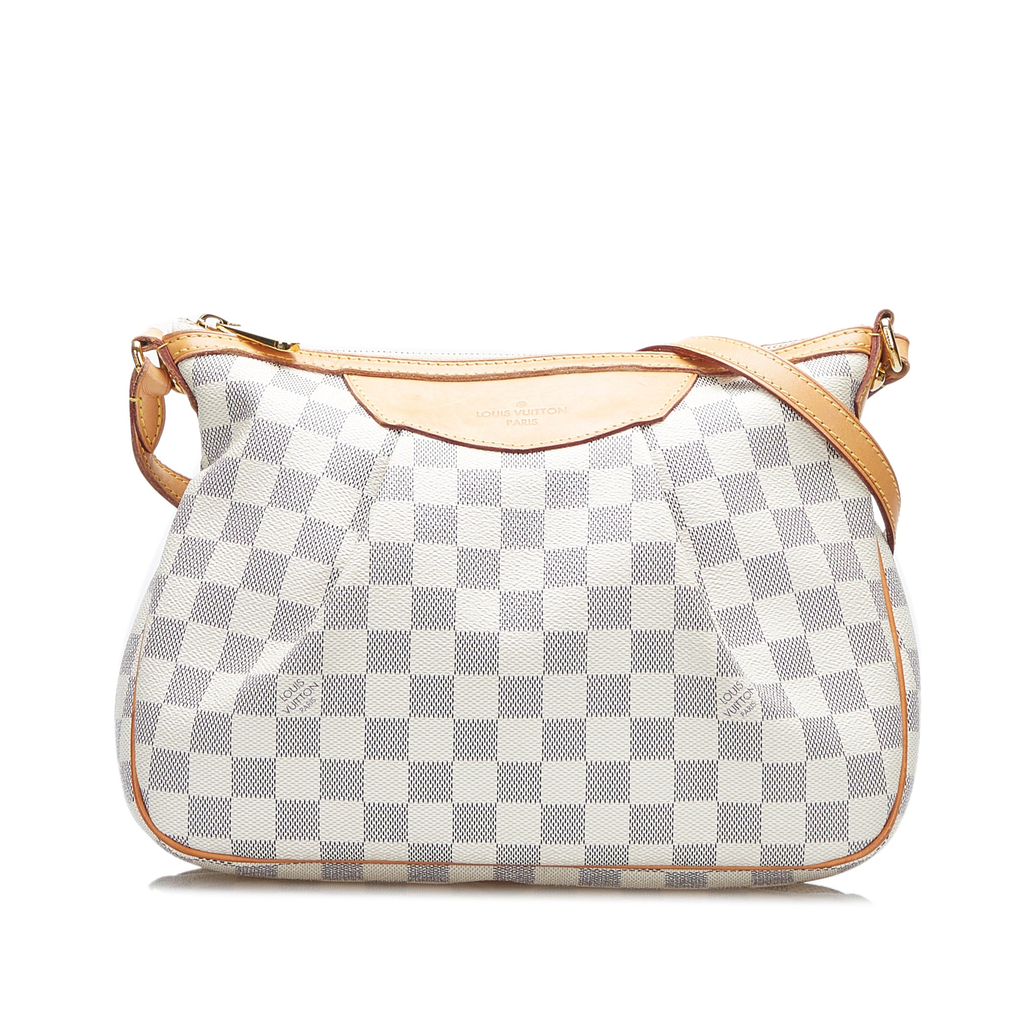 Louis Vuitton Damier Azur Siracusa Pm Canvas Crossbody Bag (pre