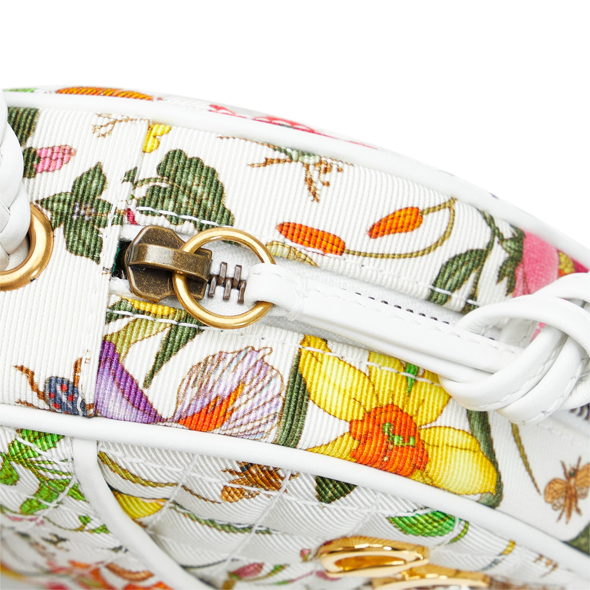 PRINTED CANVAS MINI CROSSBODY BAG - Multi-color