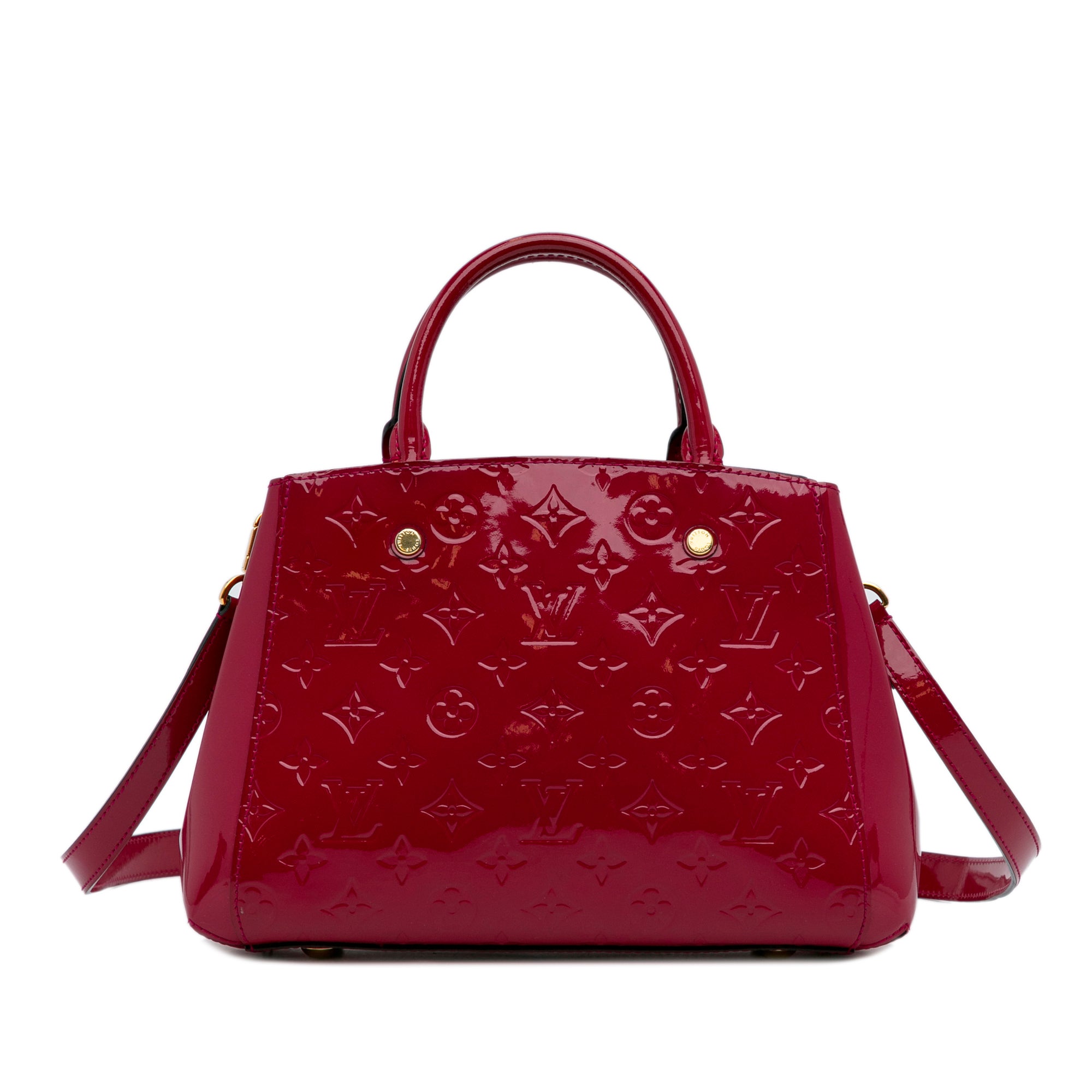 Louis Vuitton Red Monogram Vernis Mini Alma BB Crossbody Bag