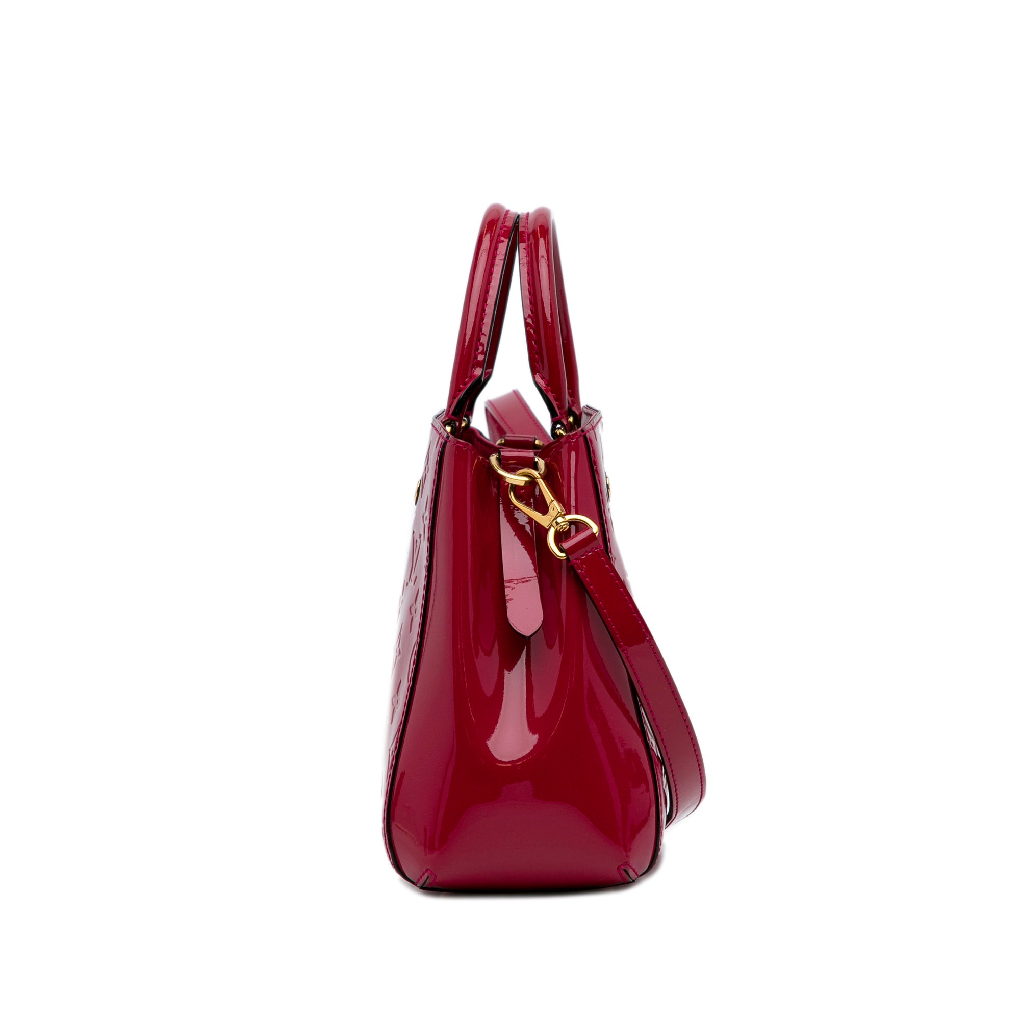 Red Louis Vuitton Monogram Vernis Montaigne BB Satchel – Designer Revival