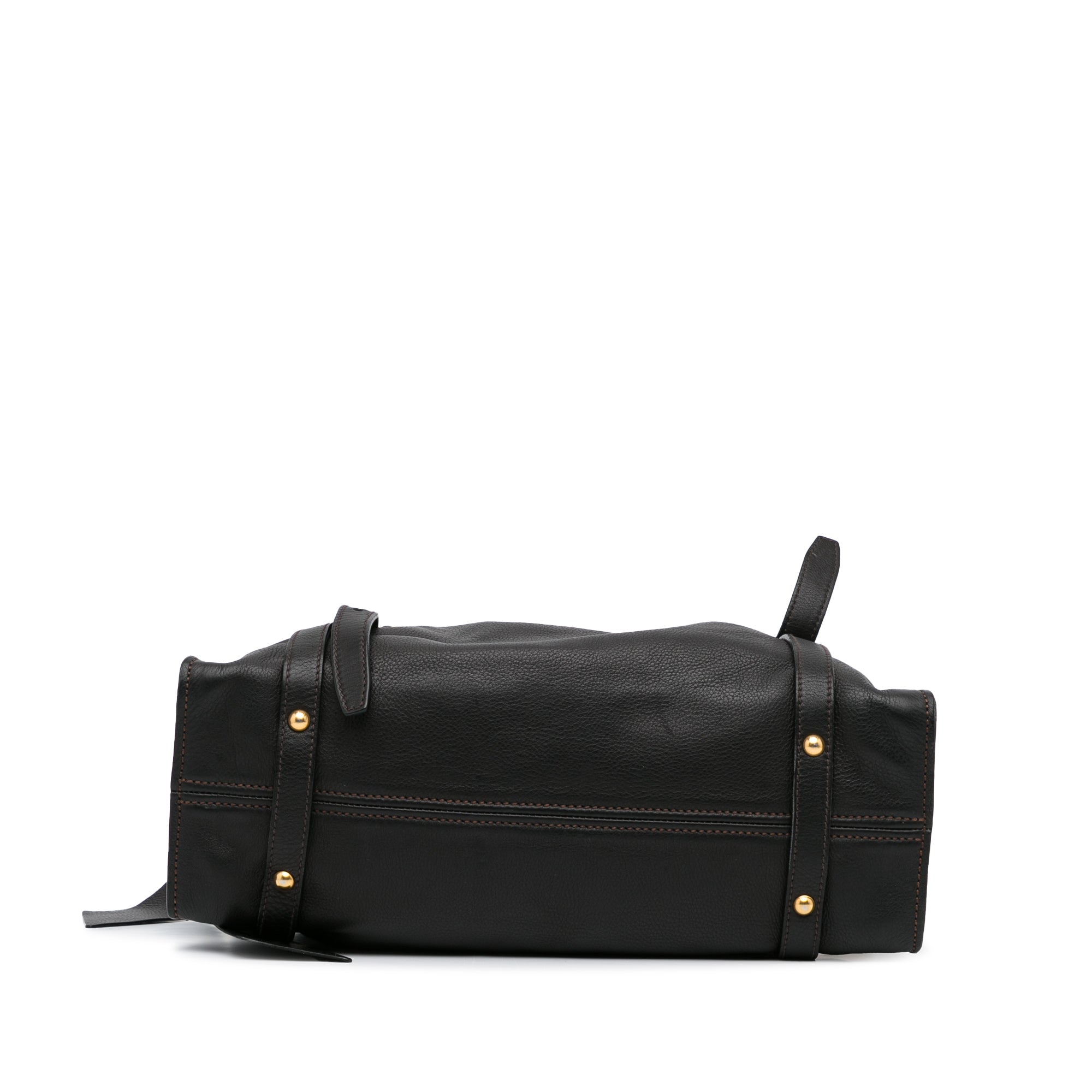 Olive Miu Miu Leather Tote Bag – Designer Revival