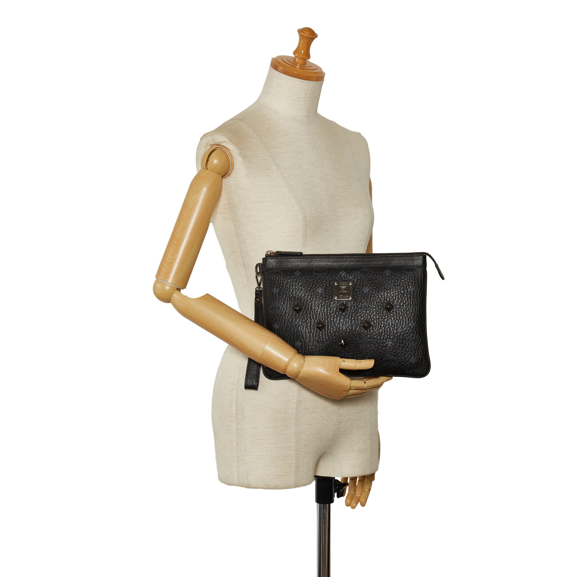 Arlington Sidney studded shoulder bag Schwarz - Atelier-lumieresShops Revival