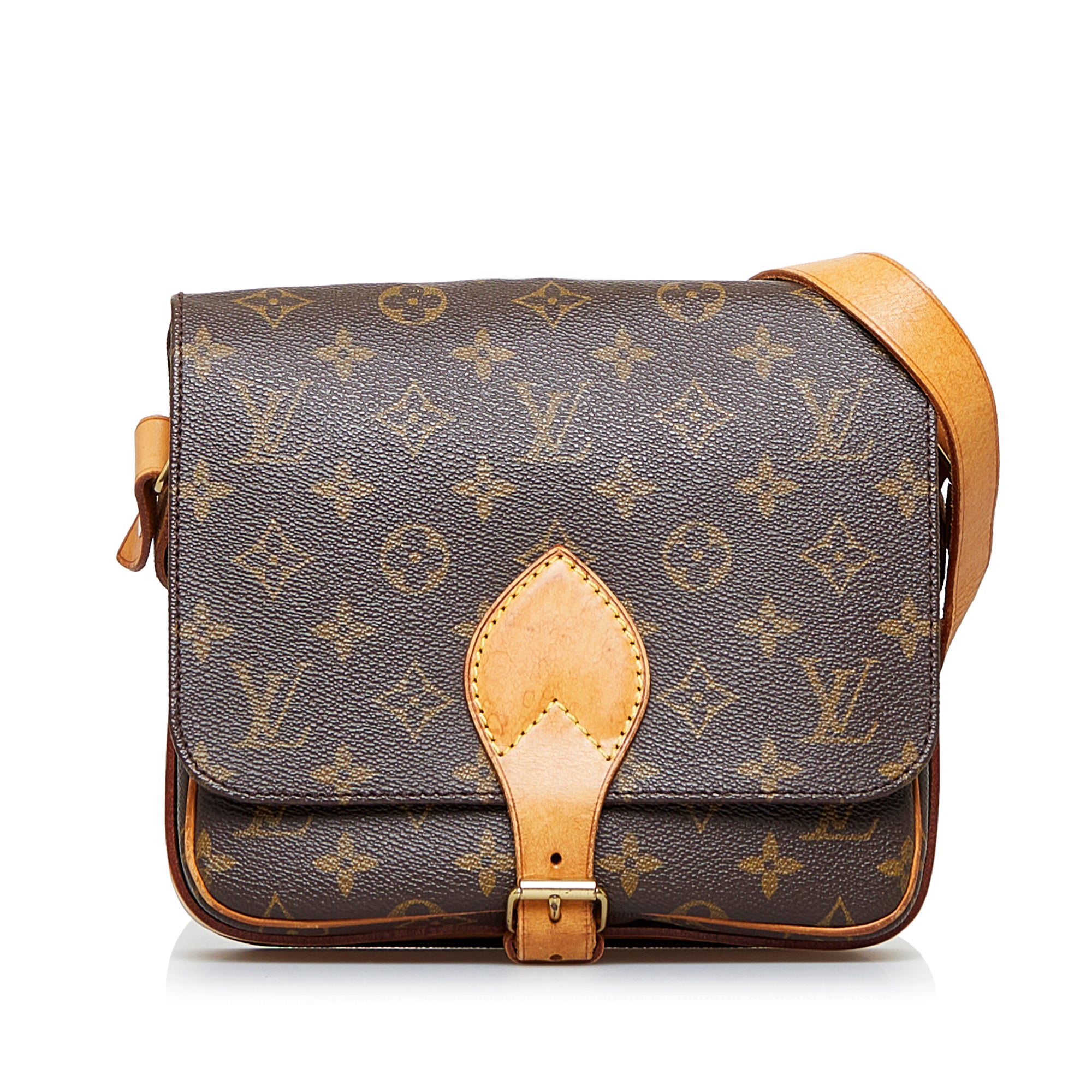 Louis Vuitton Cartouchiere Black Stitching Mm in Red