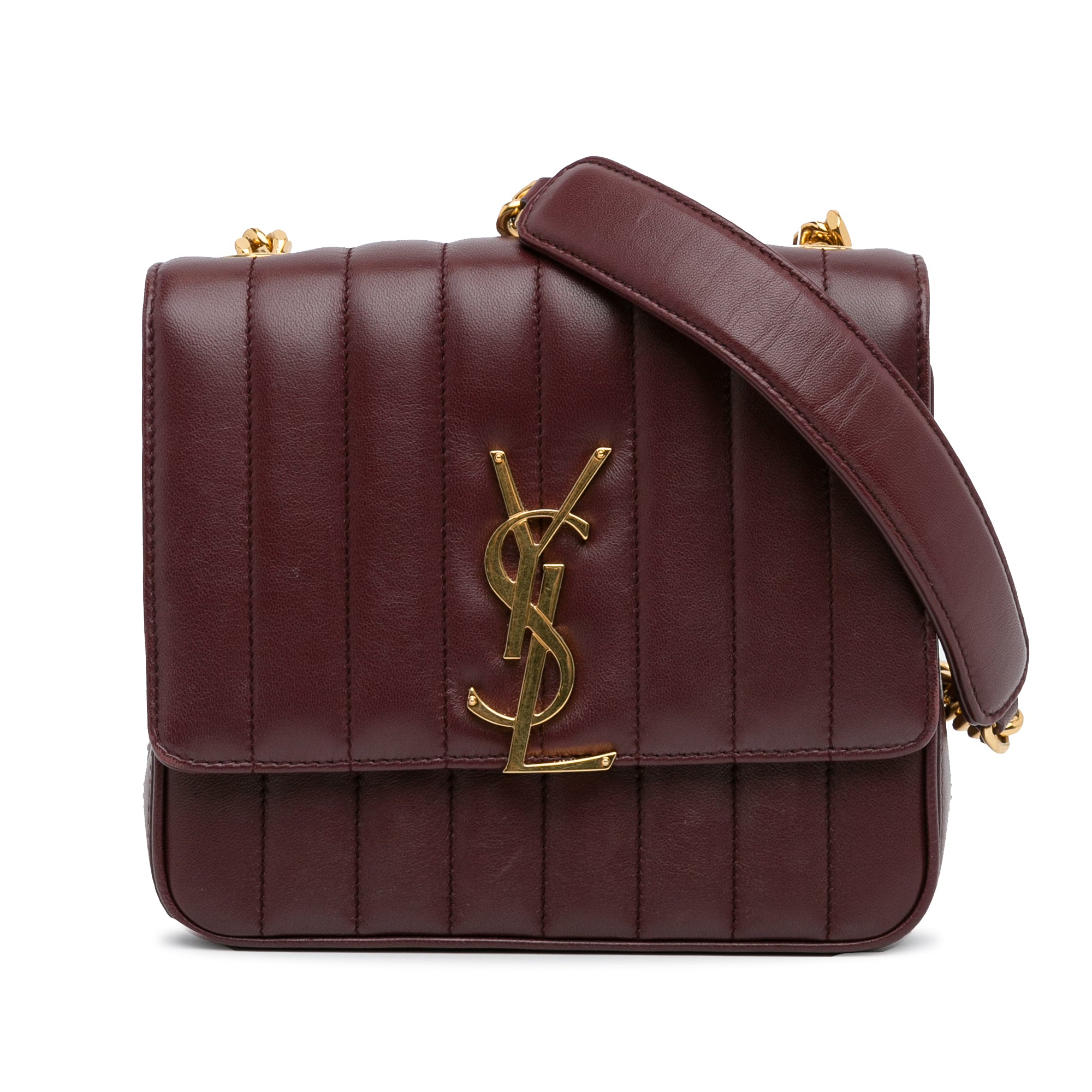 Beige Saint Laurent Mini Monogram Lou Crossbody Bag – Designer Revival