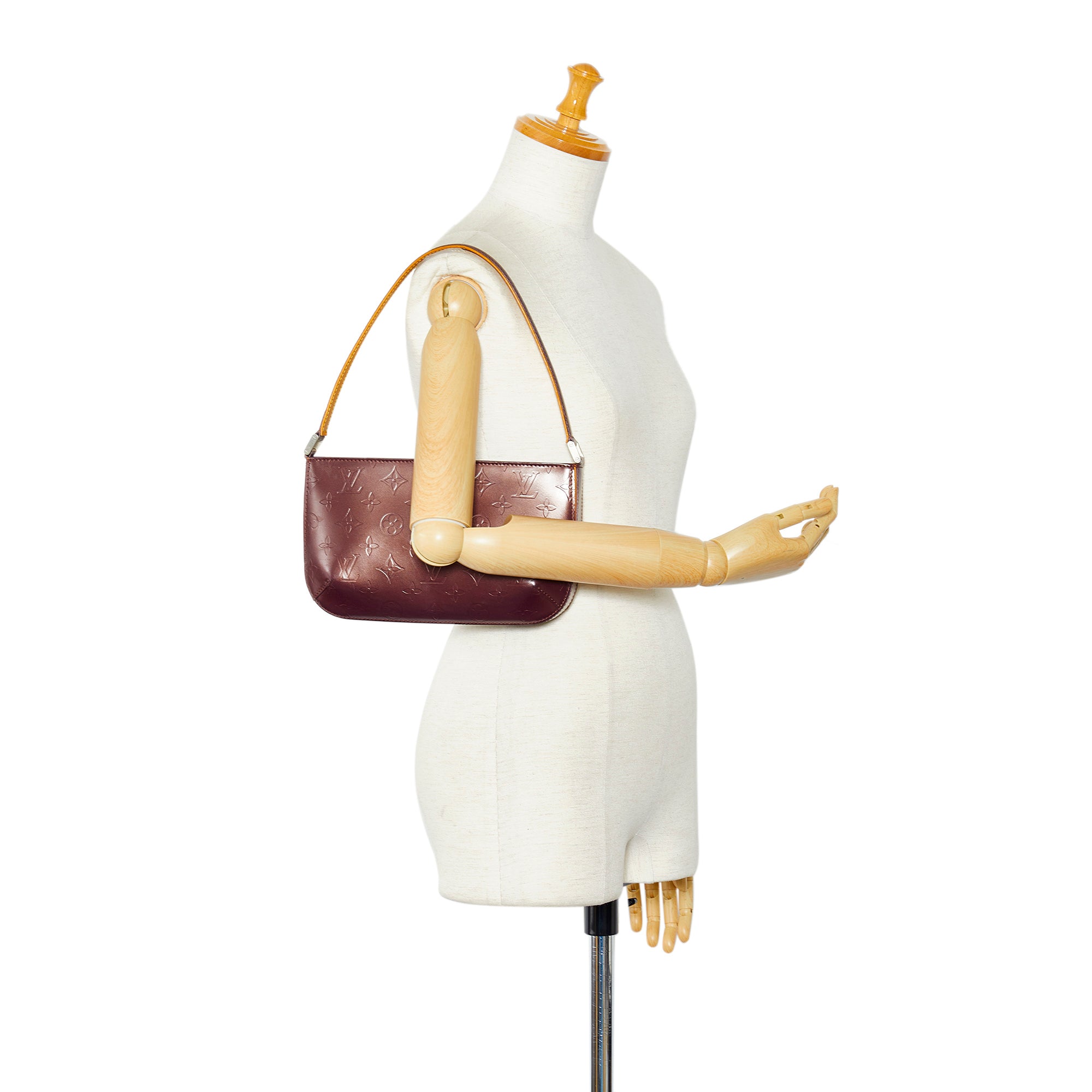 Louis+Vuitton+Mat+Fowler+Shoulder+Bag+Purple+Leather for sale