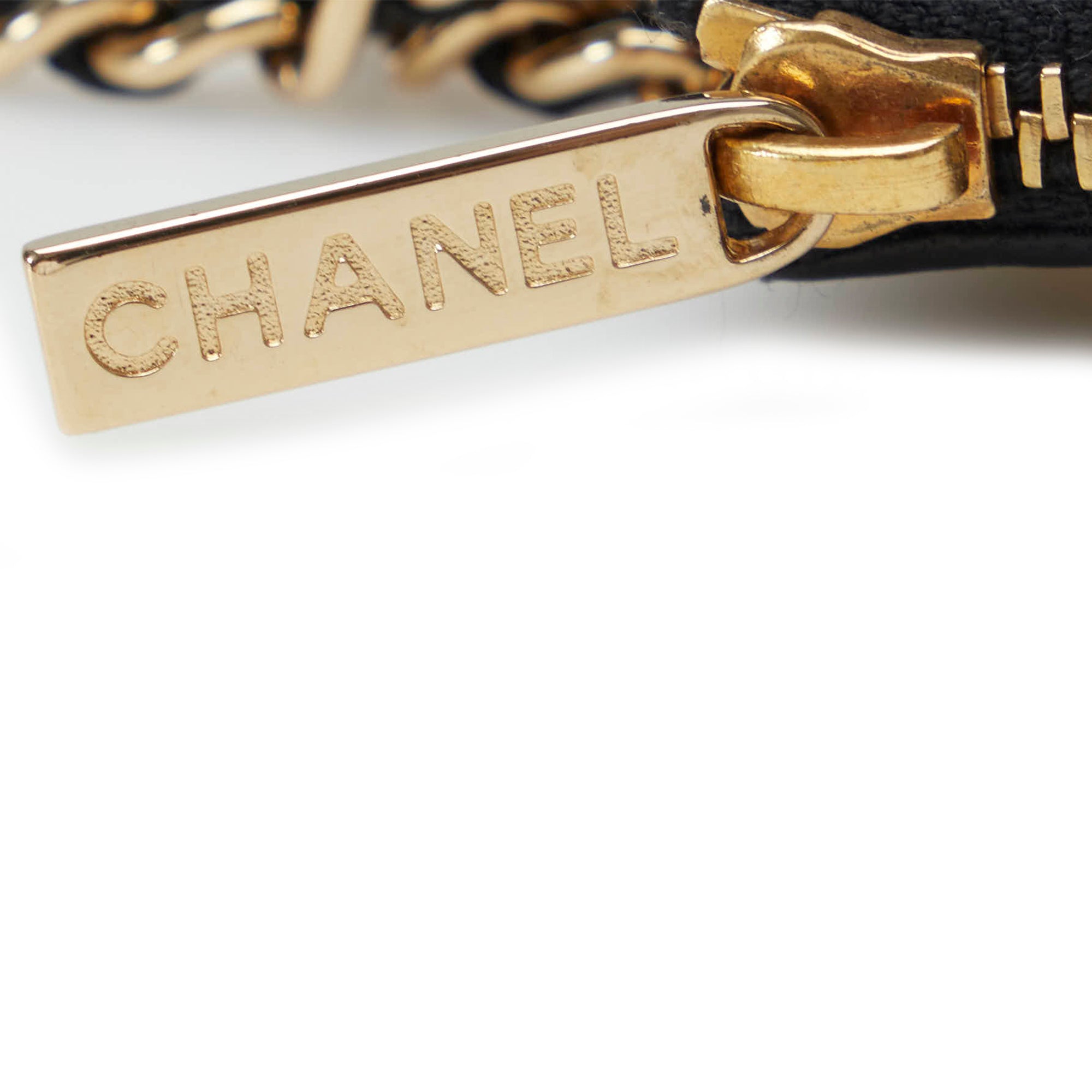 Chanel Vintage Mini Handcuff Wristlet Clutch