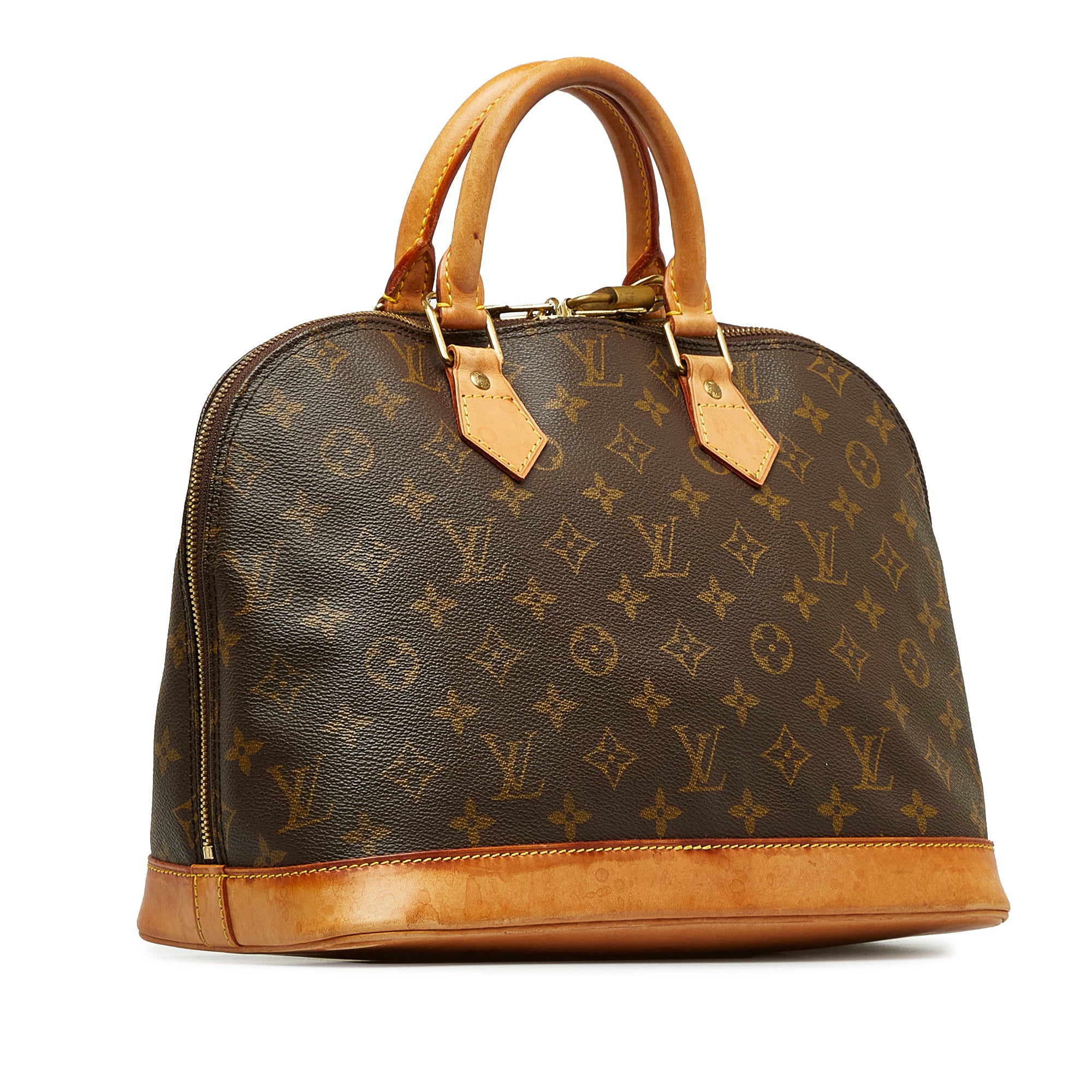 Louis Vuitton Brown Monogram Alma PM with Strap - My Luxury Bargain