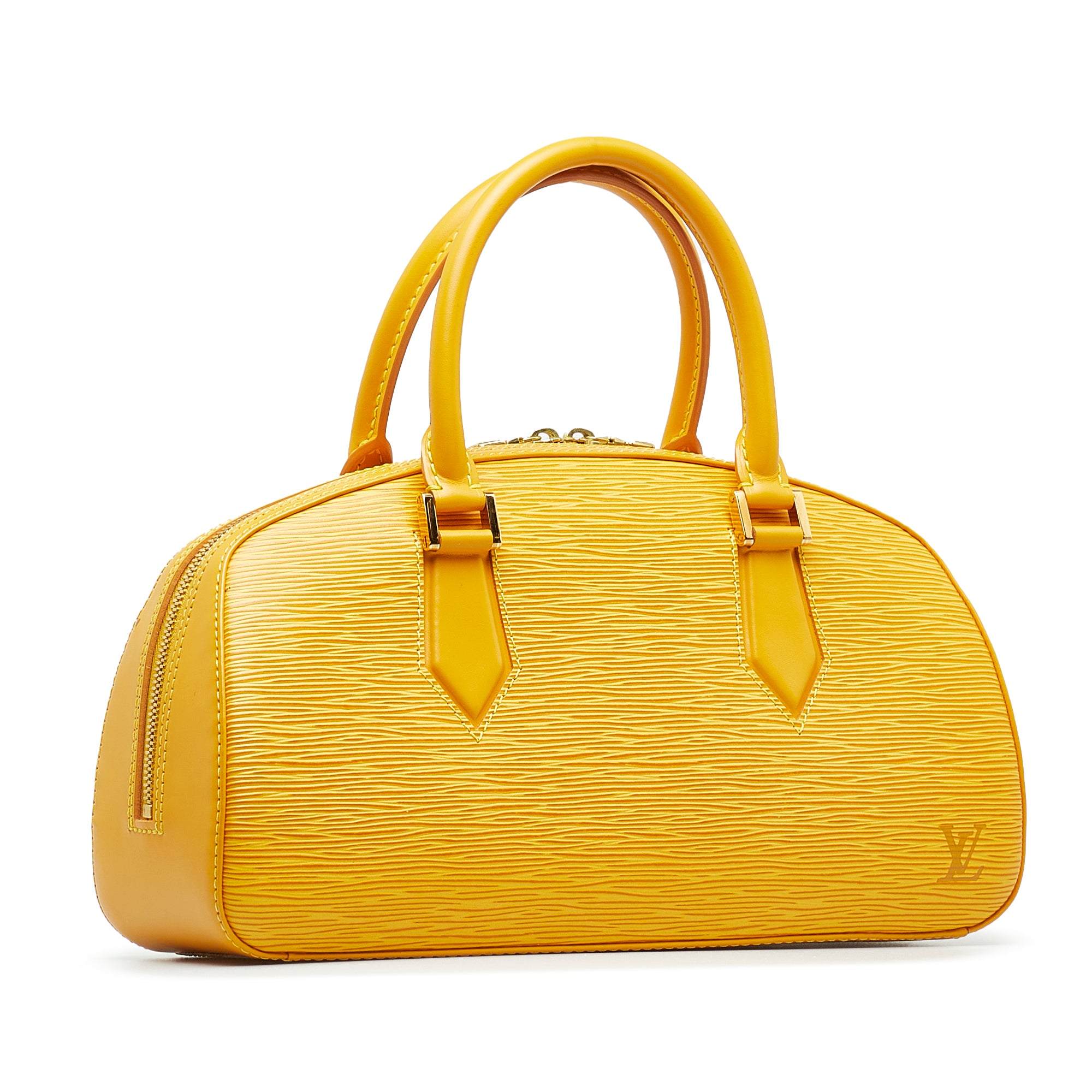 Louis Vuitton Black Epi Patent Jasmine Handbag