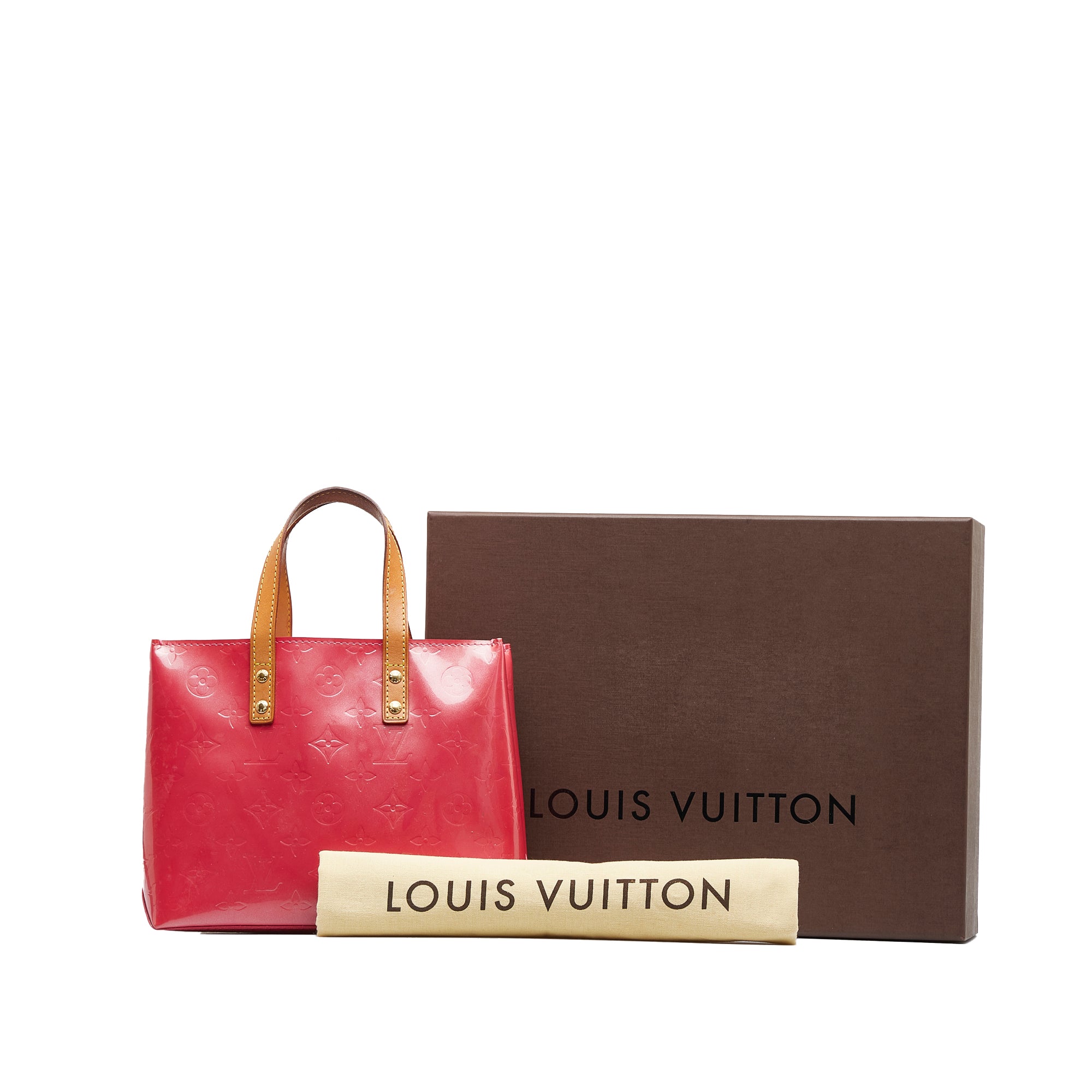 Louis Vuitton Reade PM Red Monogram Vernis in 2023