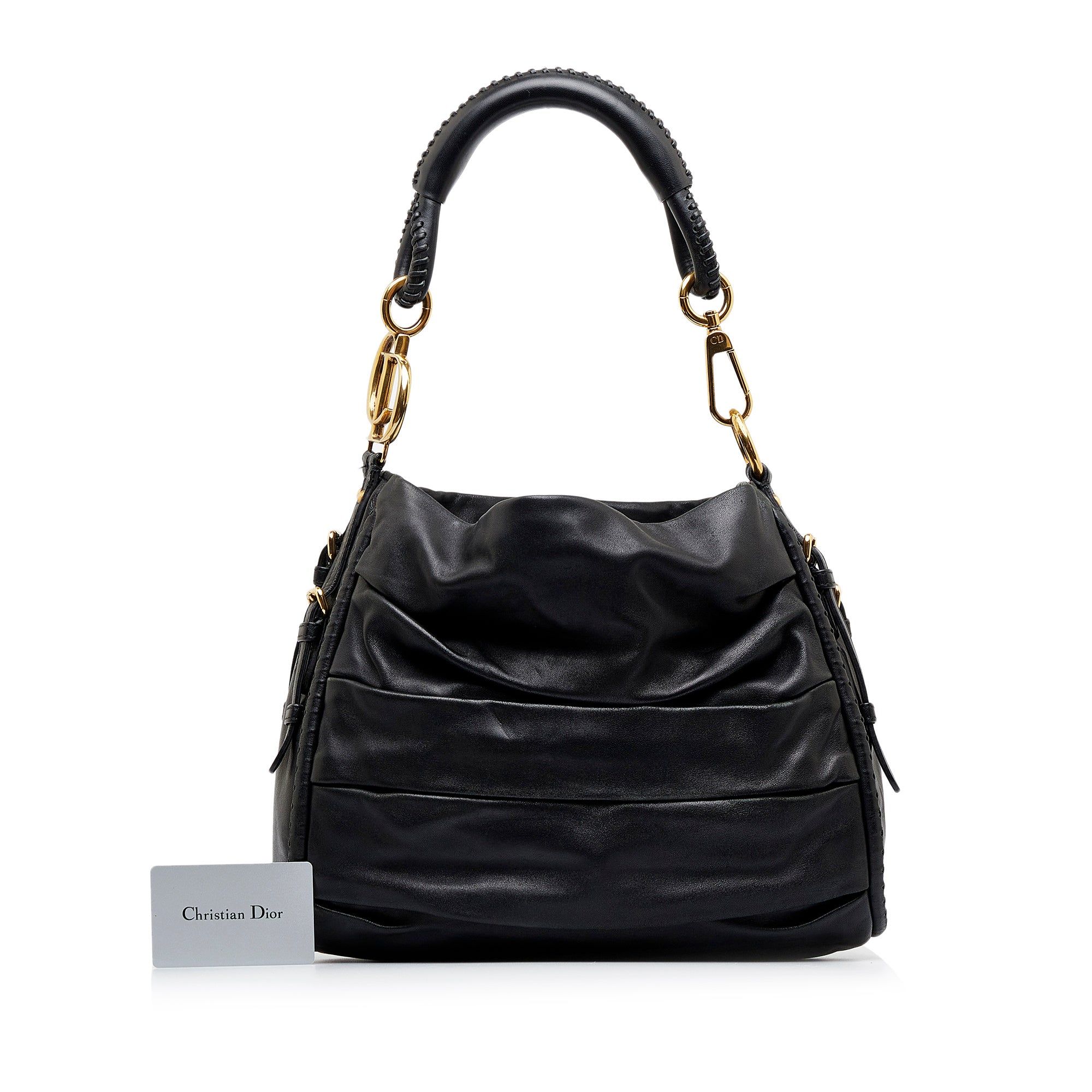 Pre-owned Dior Speedy Patent Leather Handbag In Black