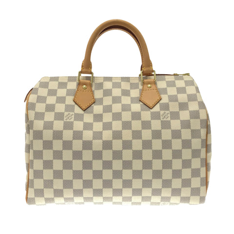LOUIS VUITTON Louis Vuitton Damier Azur Canvas Speedy 30 Bag