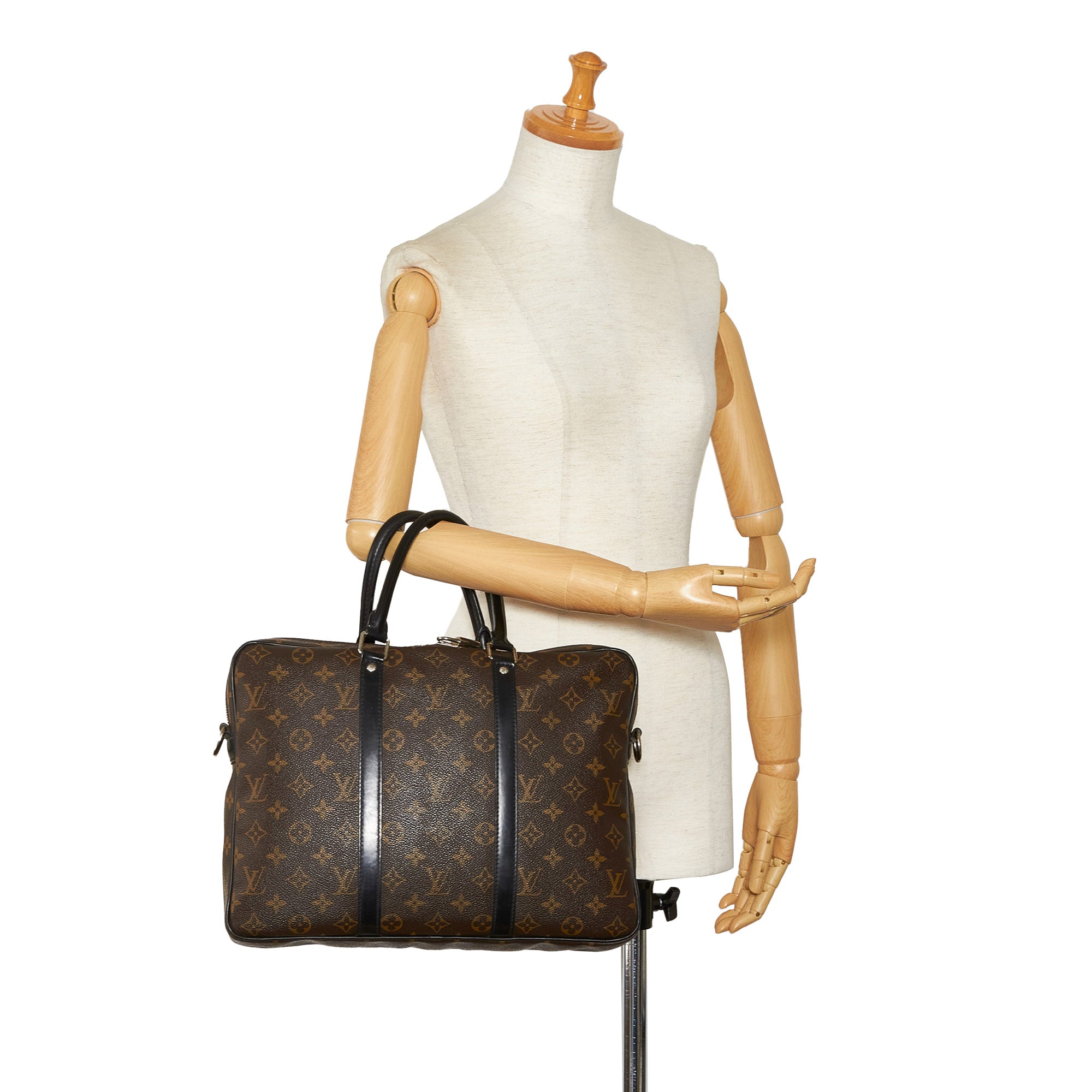 Louis Vuitton Monogram Macassar Canvas Porte-Documents Jour Bag Louis  Vuitton