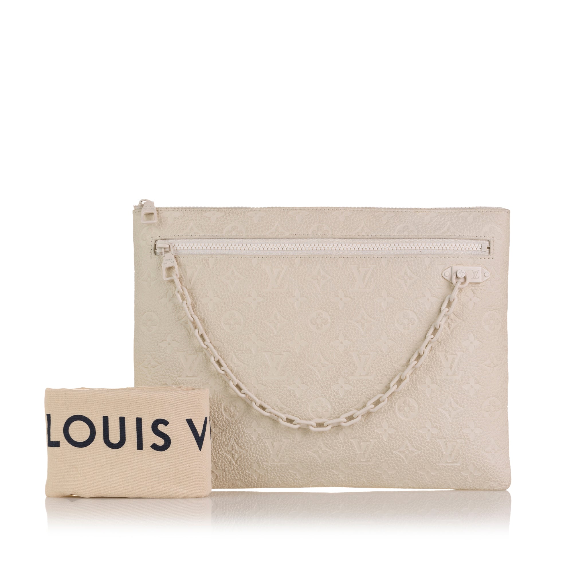  Louis Vuitton Women's Pre-Loved White Taurillon Soft