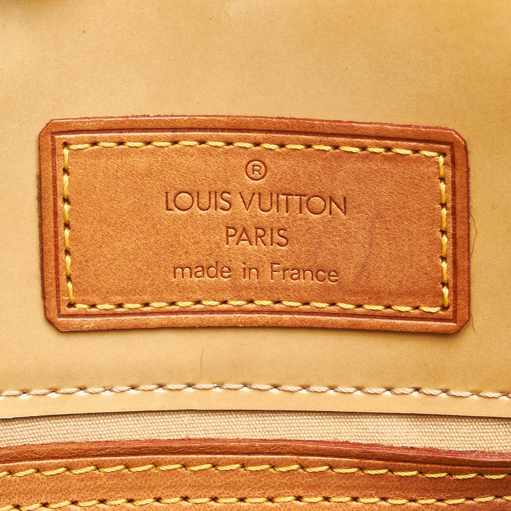 Authentic Louis Vuitton Vernis Reade PM Hand Bag Beige M91144 LV