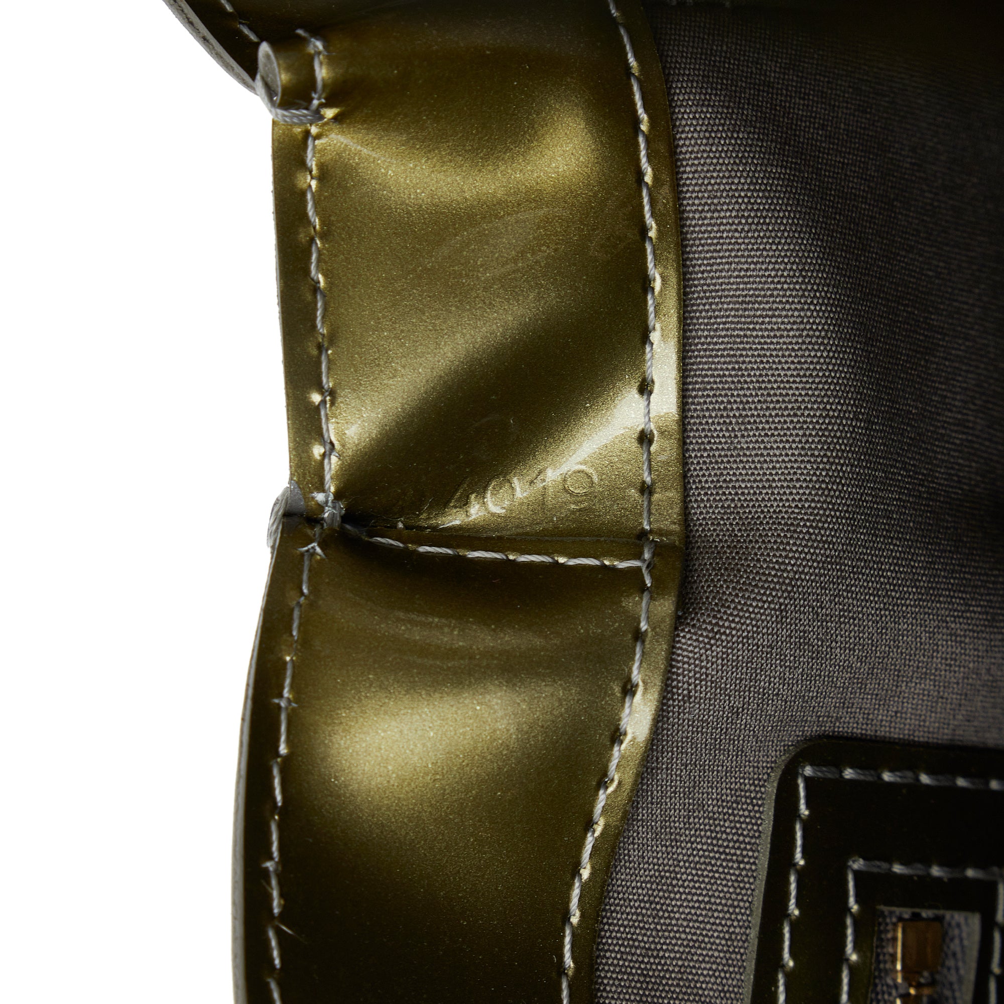 Dark Green Louis Vuitton Monogram Vernis Wilshire PM Handbag