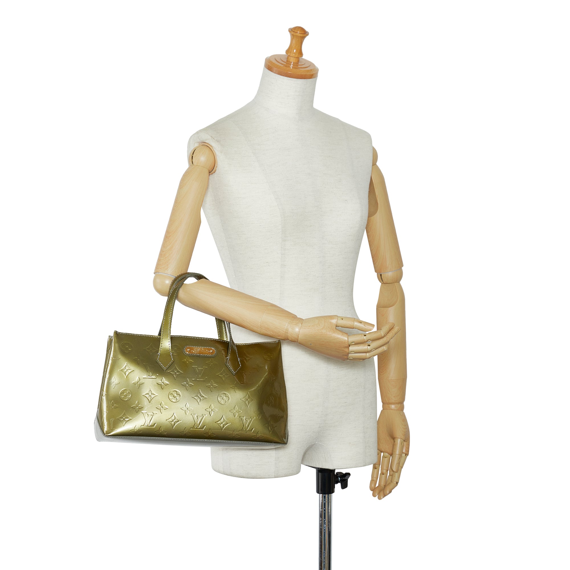 Louis Vuitton Sherwood PM Green Monogram Vernis Shoulder Bag For