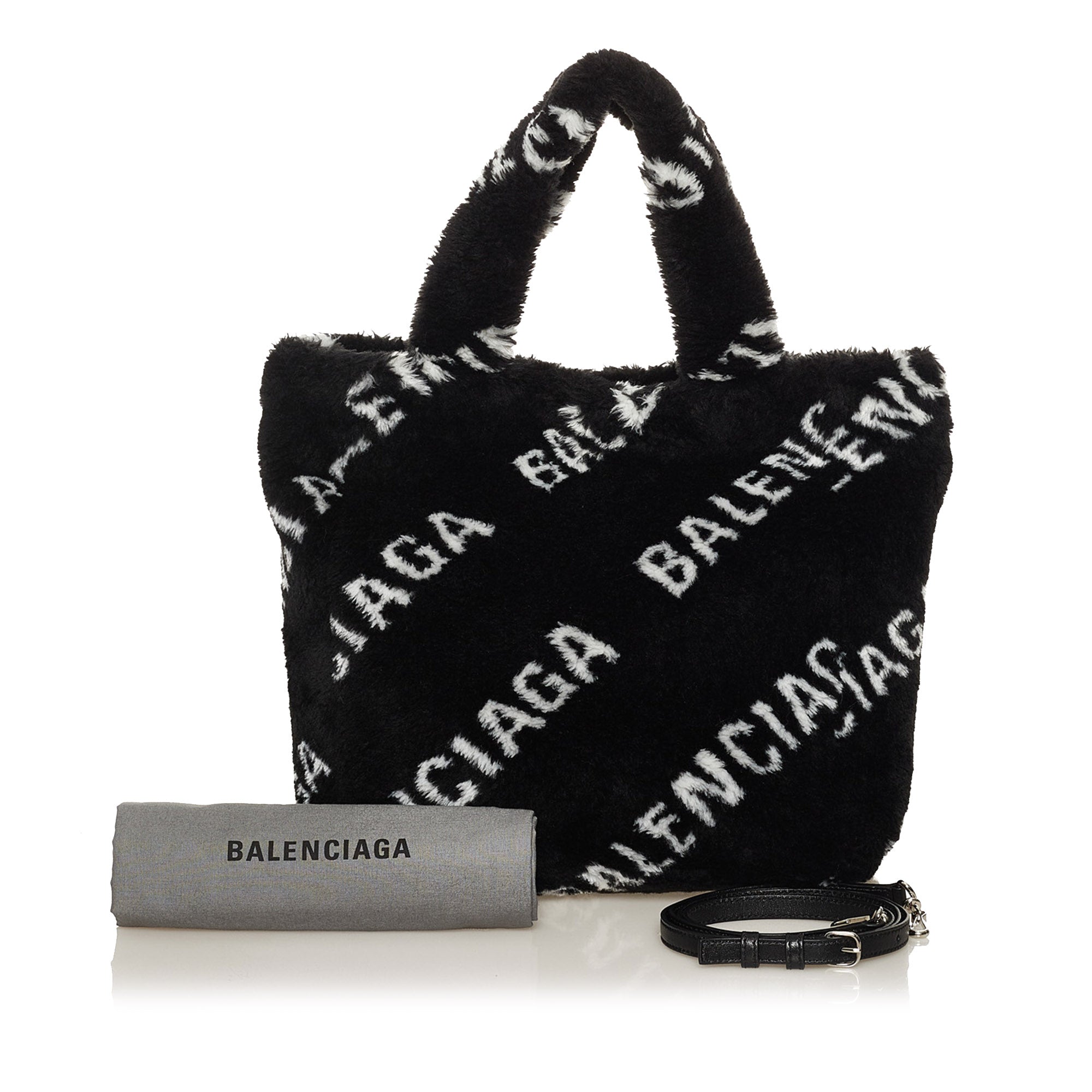 Alexander McQueen Edge Tote Bag Black/Off White, Tote