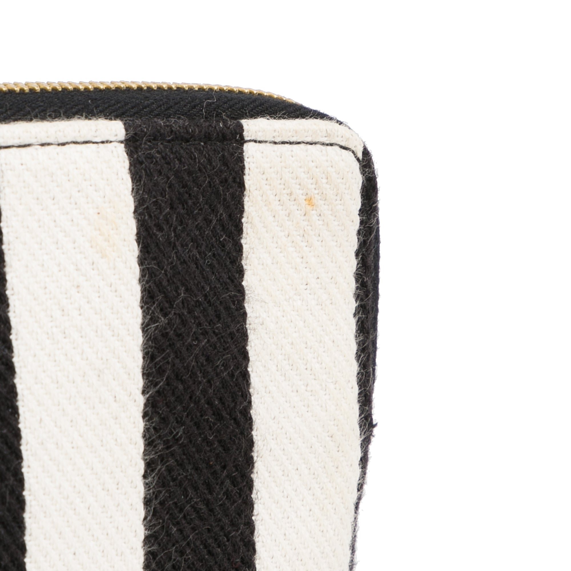 Black Celine Striped Solo Pouch Clutch Bag