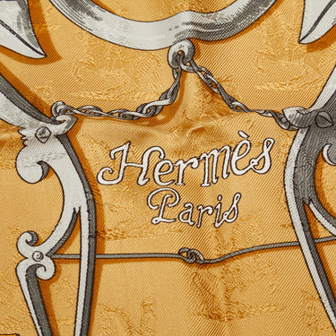 Yellow Hermes Neige dAntan Silk Scarf Scarves – Designer Revival