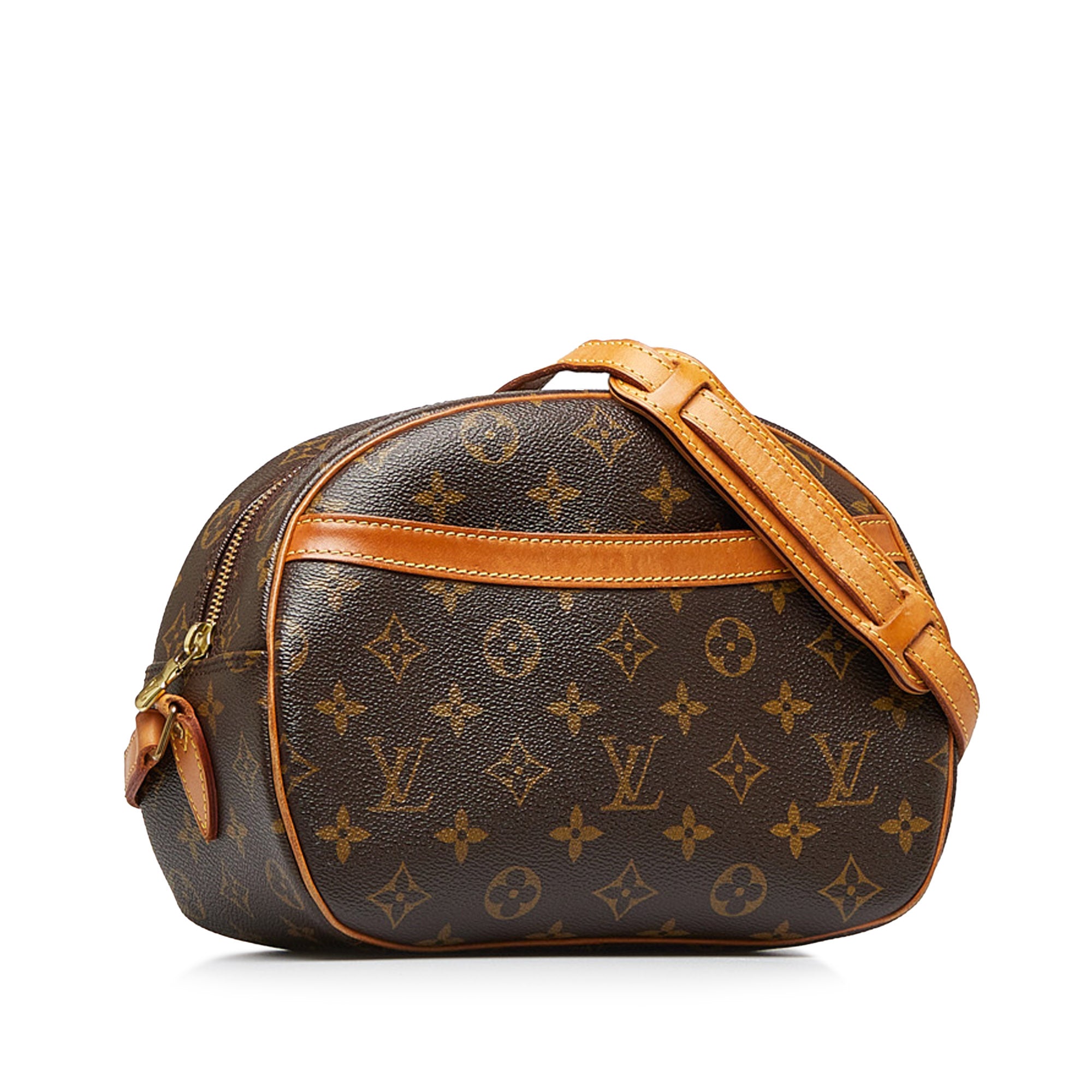 Pre-Owned Louis Vuitton Blois Monogram Brown Crossbody Bag