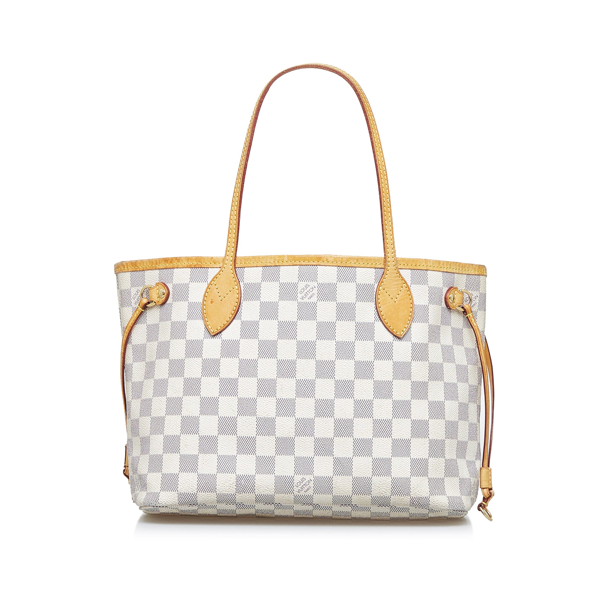 Louis Vuitton white Neverfull MM Tote Bag
