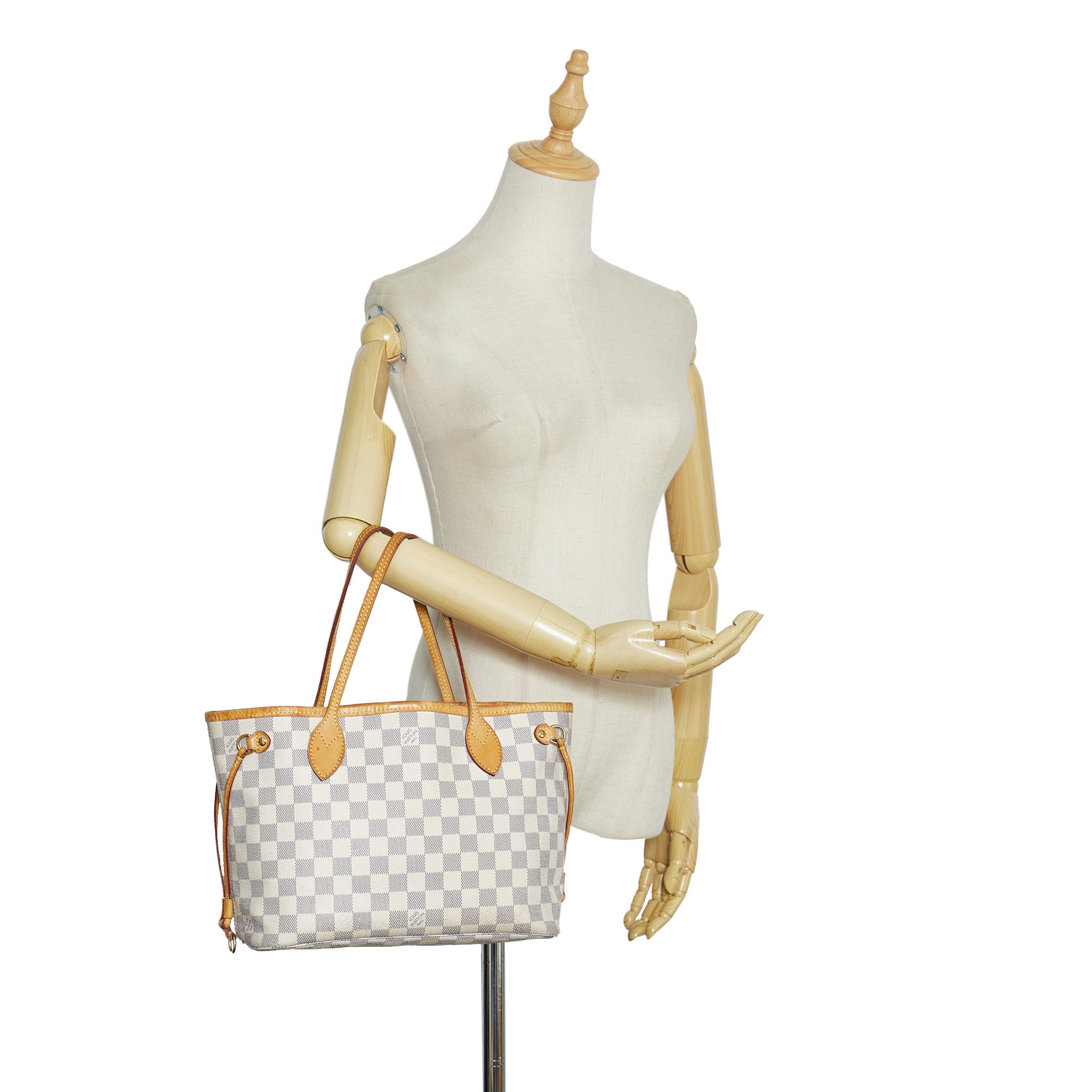 Louis Vuitton Vintage - Damier Azure Neverfull PM Bag - White