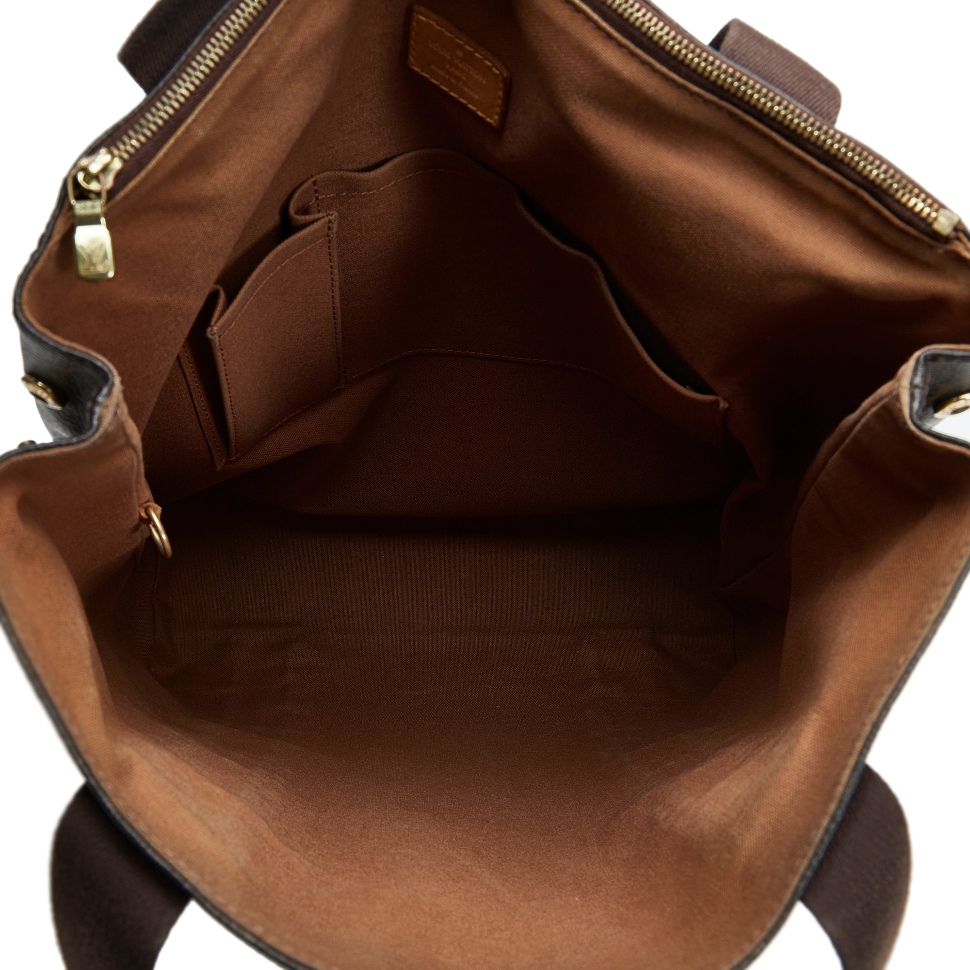 Beaubourg fabric handbag Louis Vuitton Brown in Cloth - 35344065
