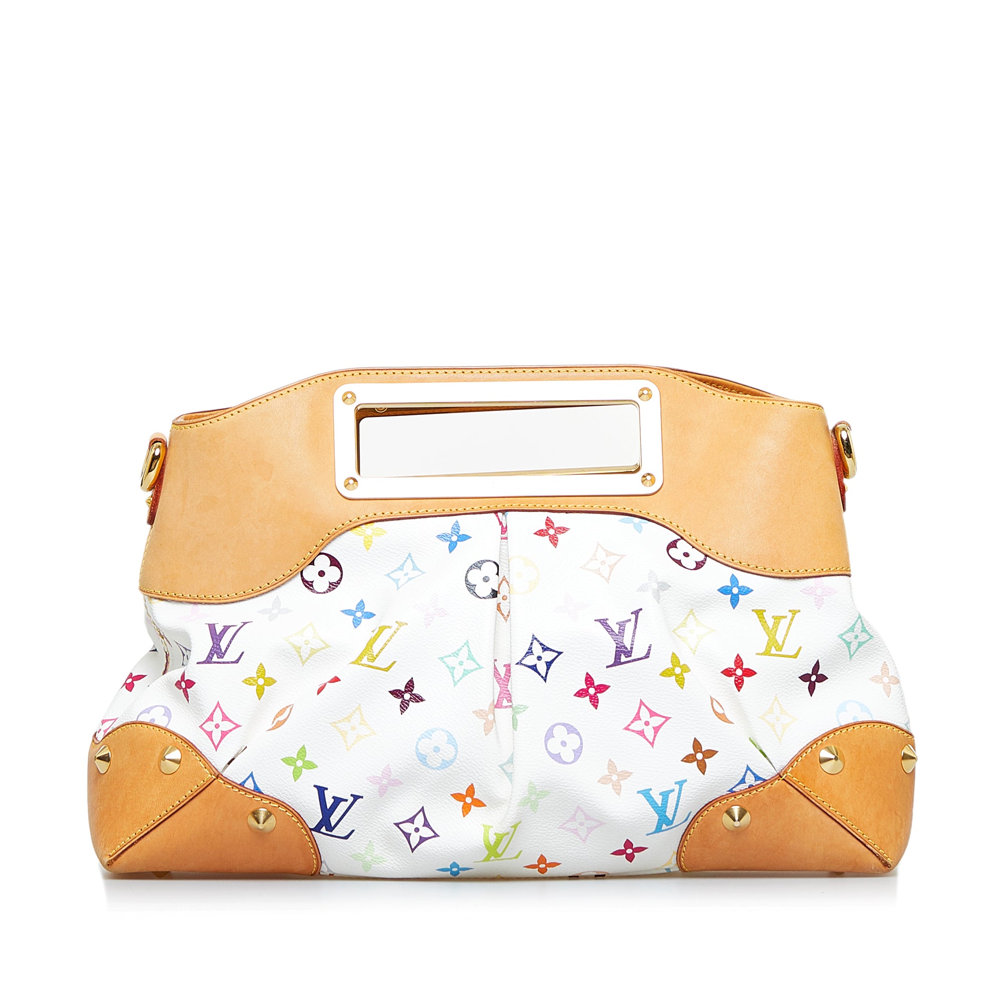 Preloved Louis Vuitton Monogram Multicolore White Judy MM Bag