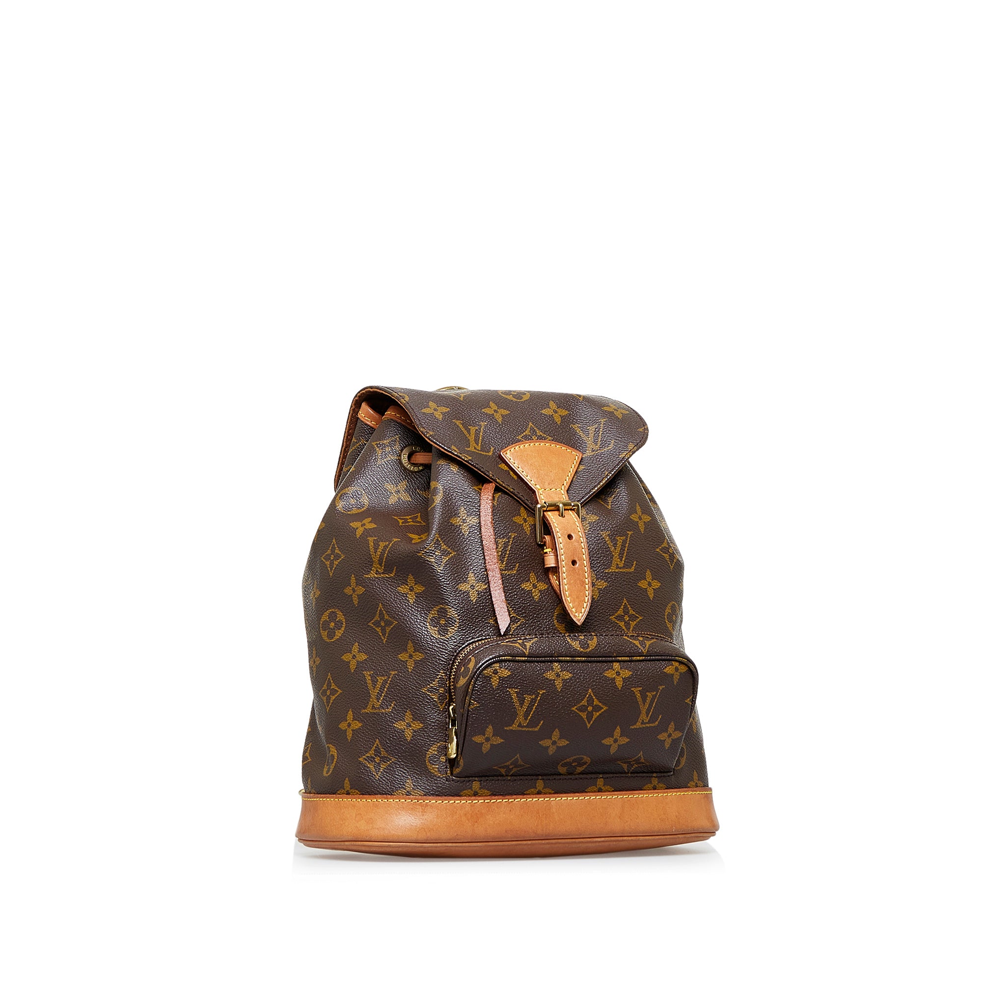 Louis Vuitton Vintage Montsouris Backpack Monogram Canvas mm Brown