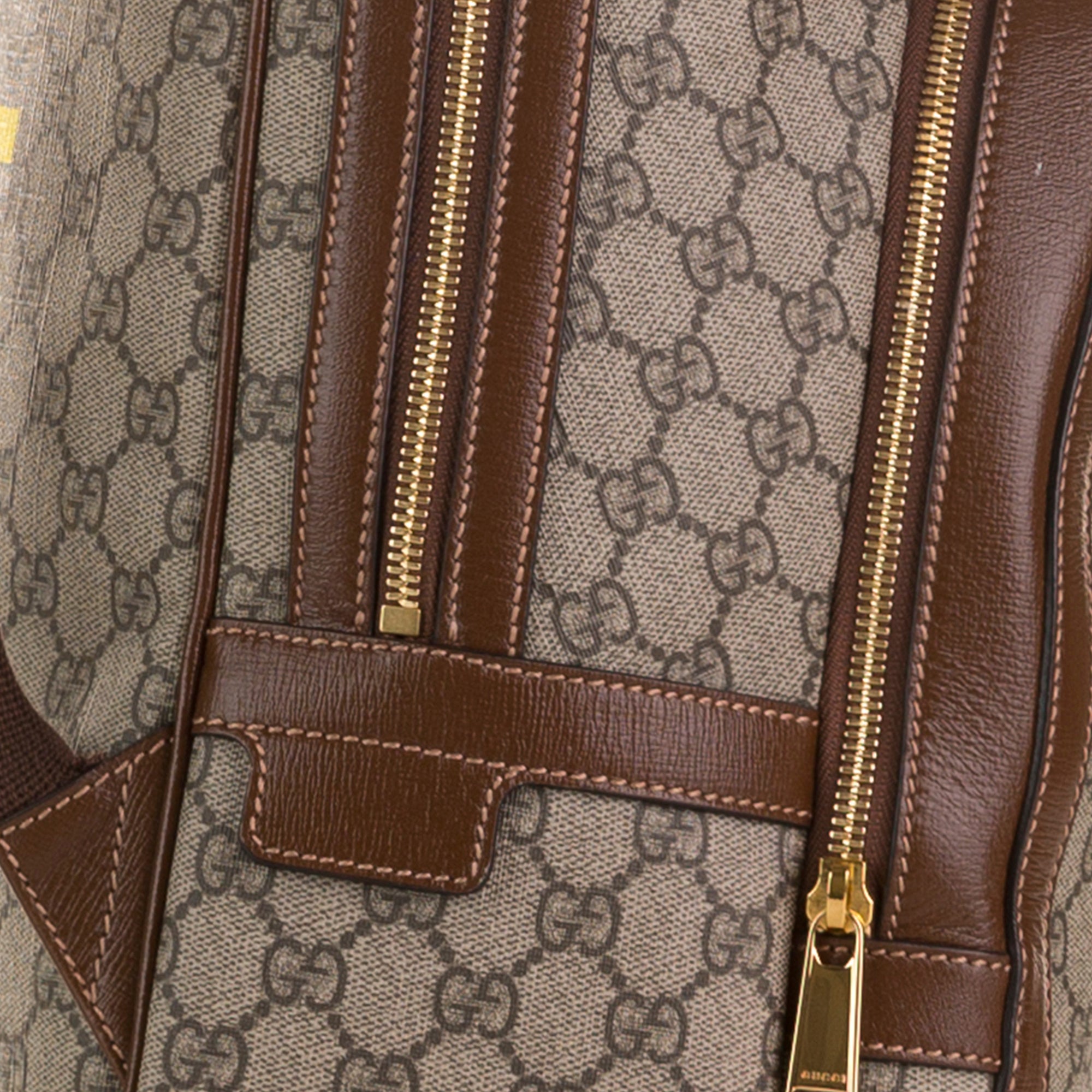 Leather backpack Gucci Brown in Leather - 25408459